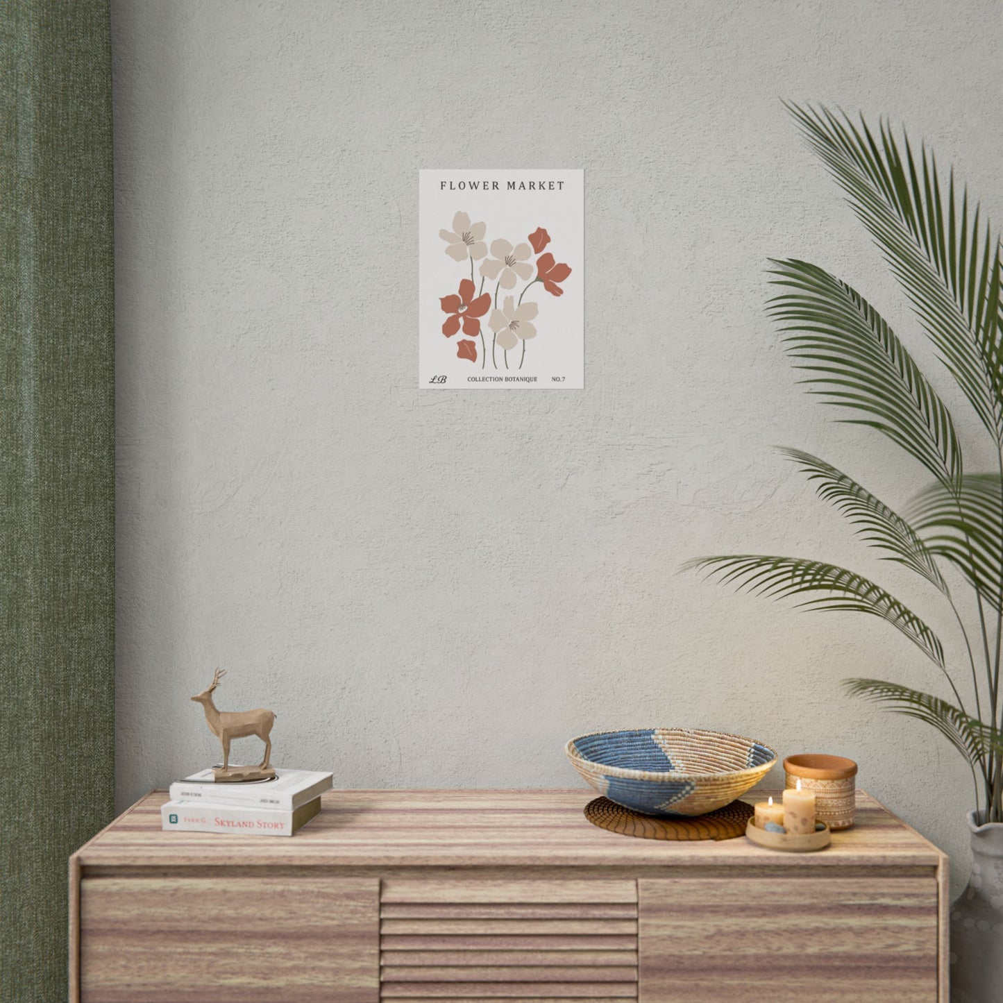 Floral Print Wall Poster - Meadow Market
