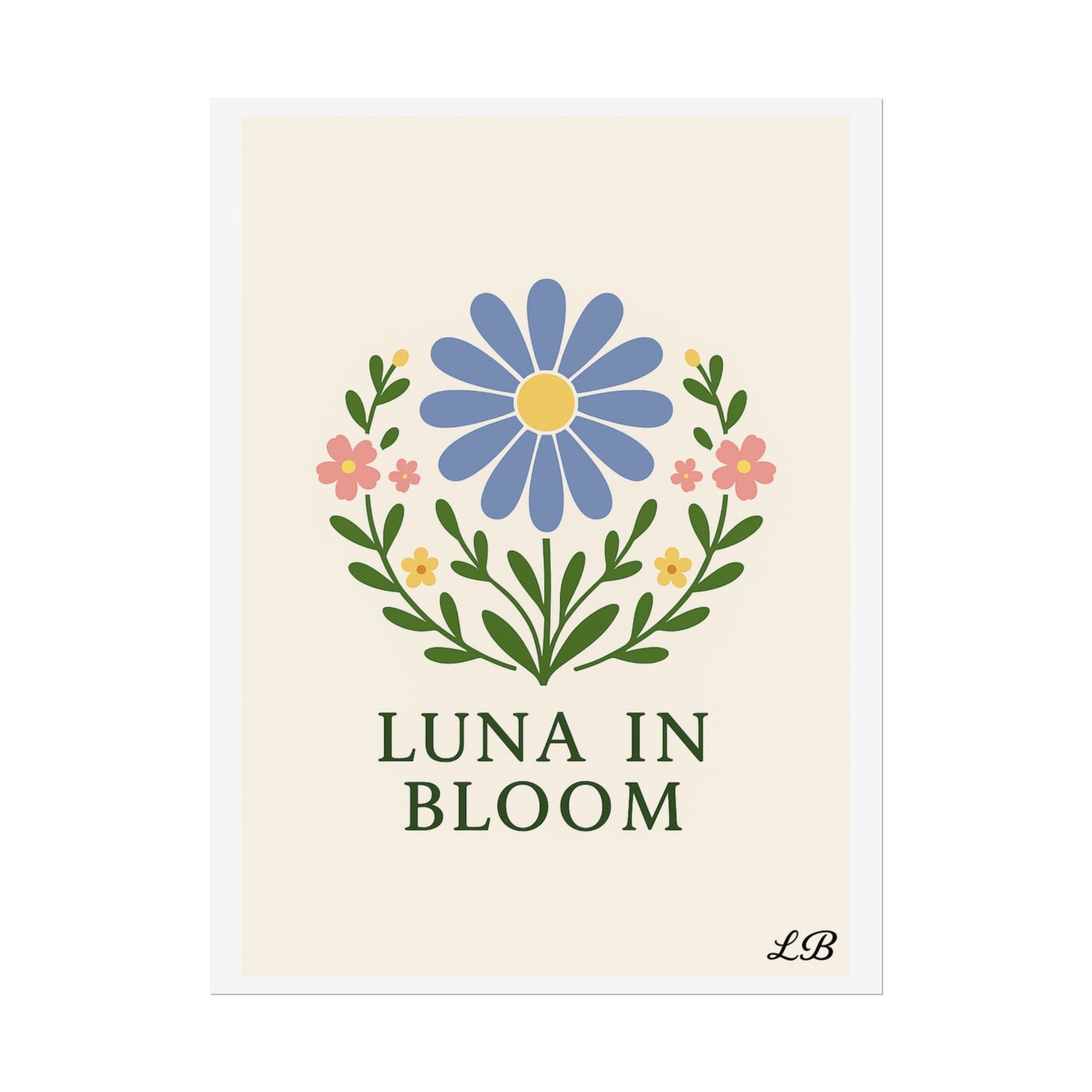 Floral Print Wall Poster - Luna Original - Grace