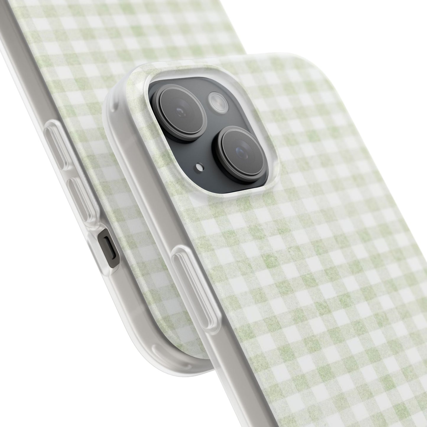 Gingham Sage Phone Case