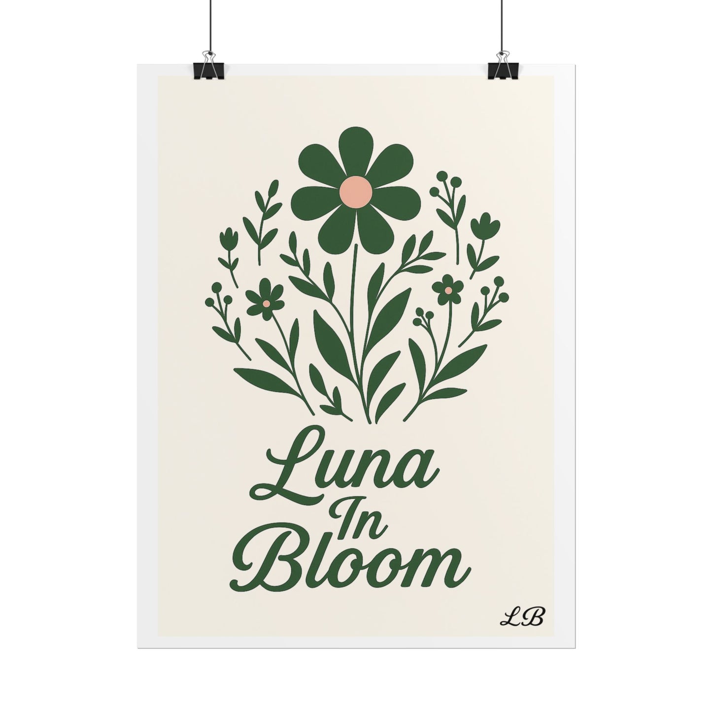 Floral Print Wall Poster - Luna Original - Soul