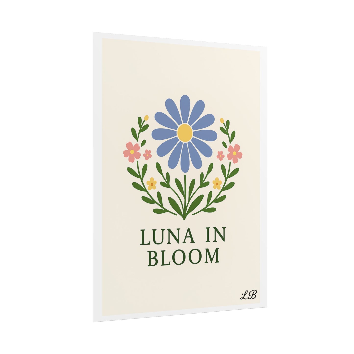 Floral Print Wall Poster - Luna Original - Grace