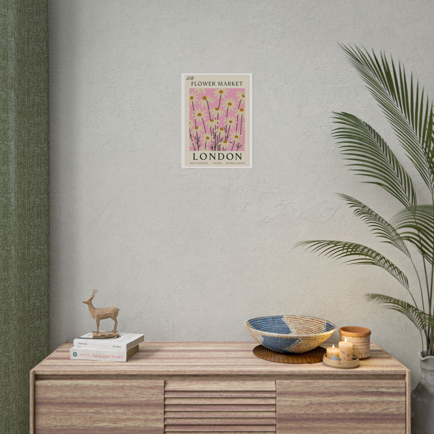 Floral Print Wall Poster - London Bloom