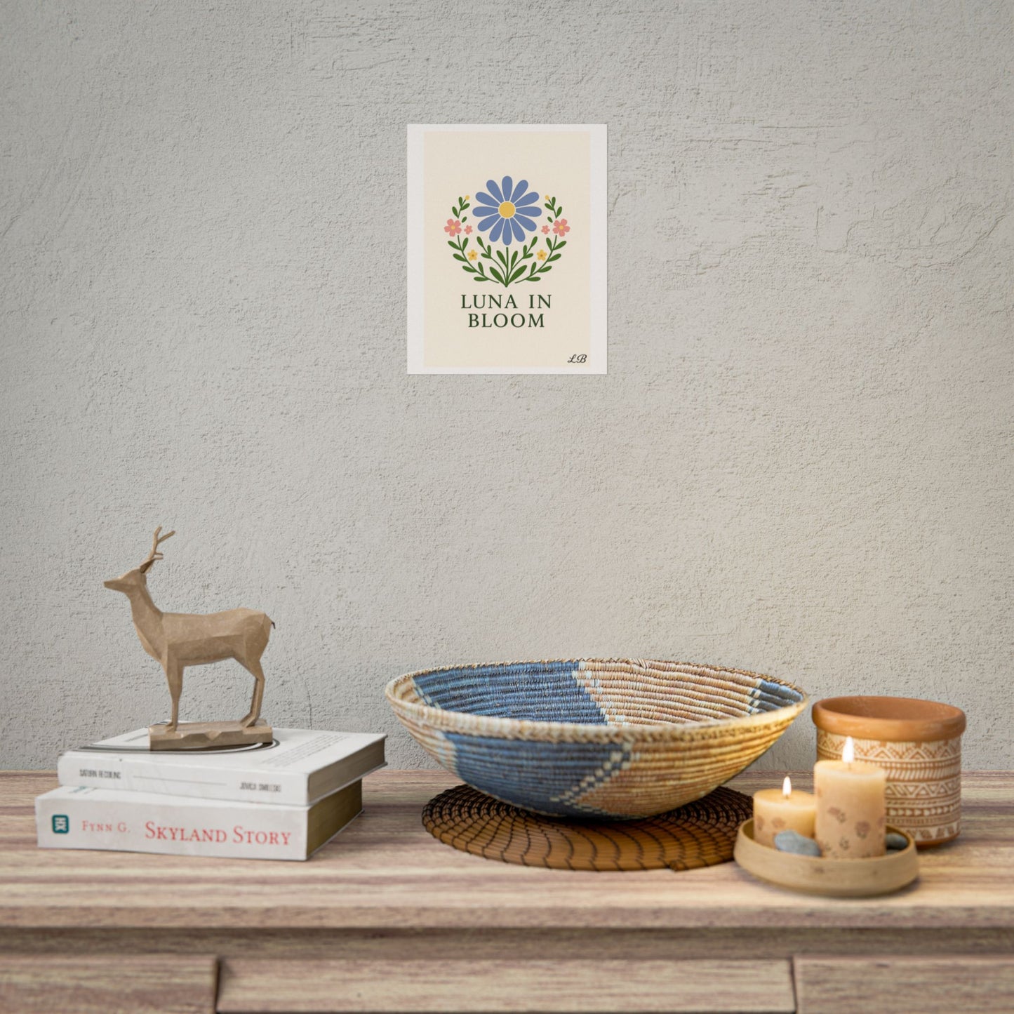 Floral Print Wall Poster - Luna Original - Grace