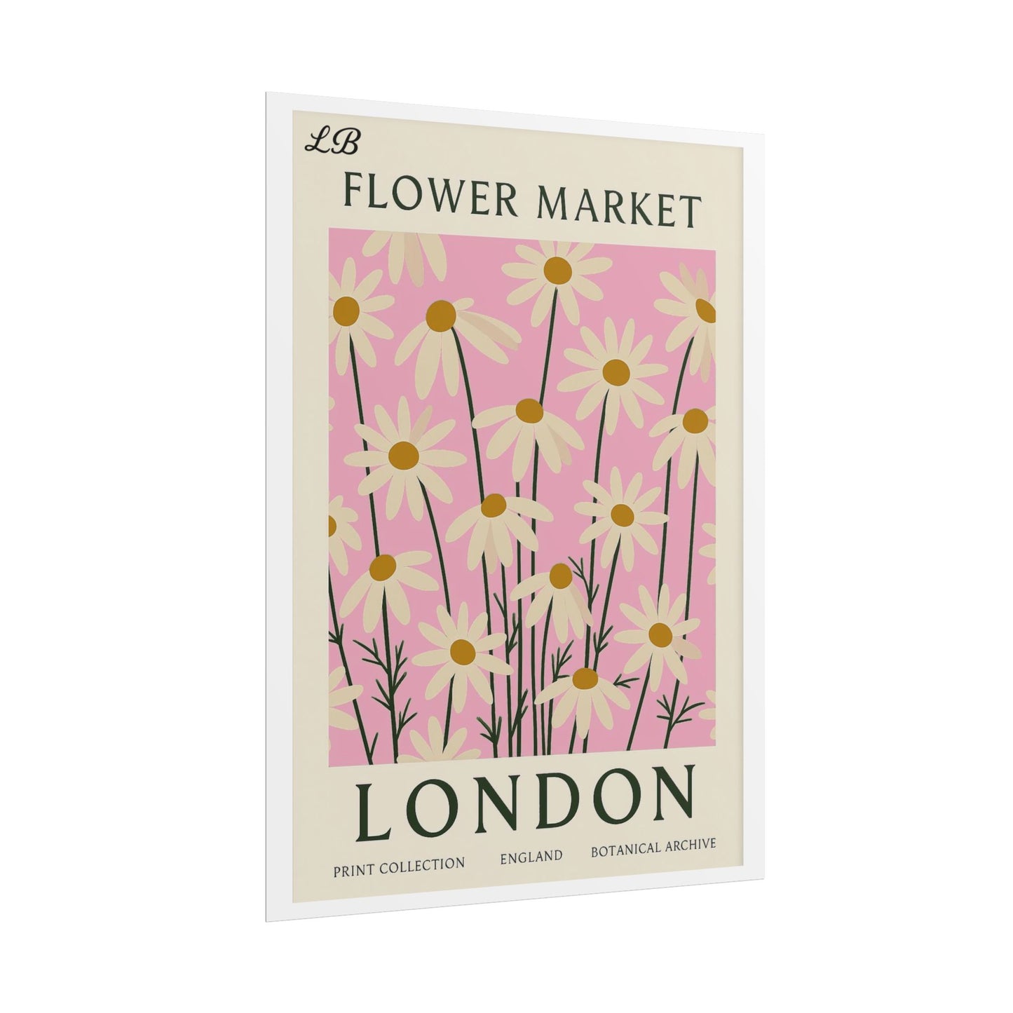 Floral Print Wall Poster - London Bloom