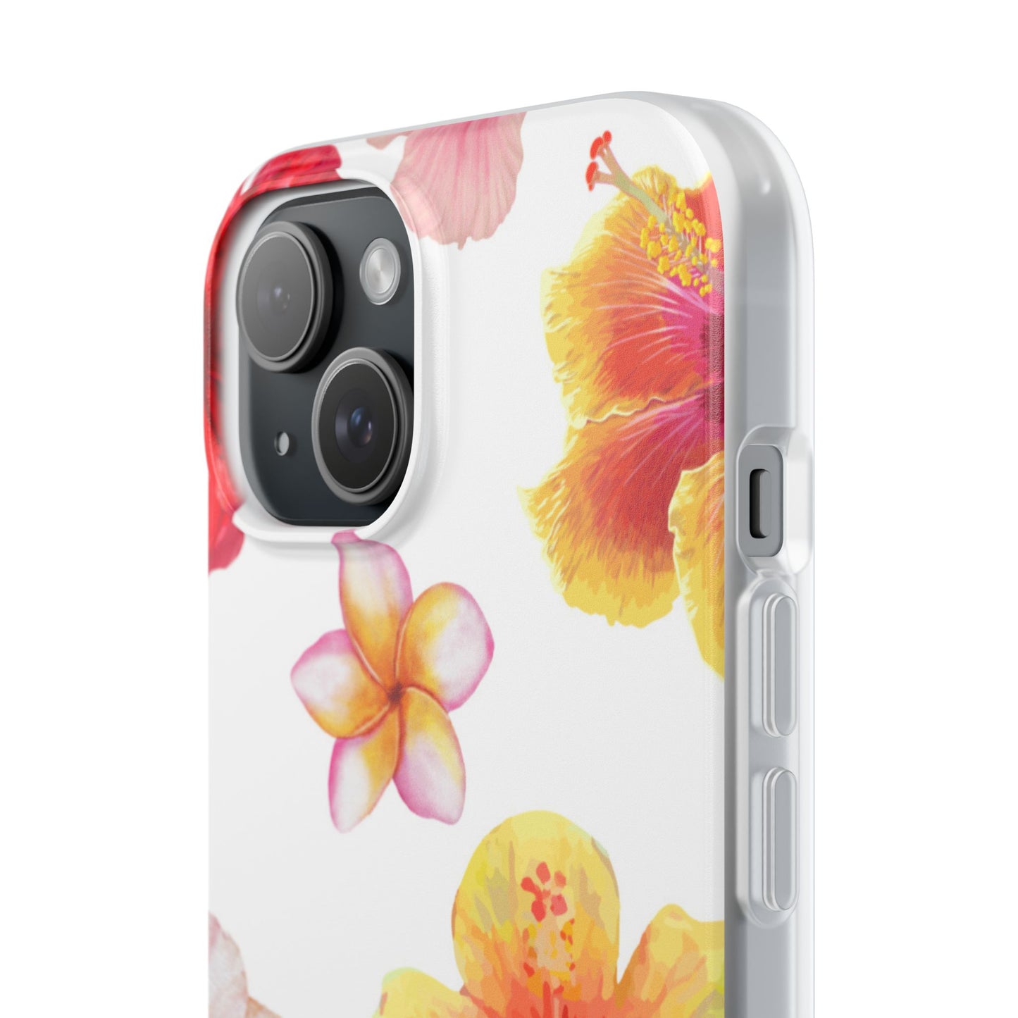 Hibiscus Haze Phone Case - White