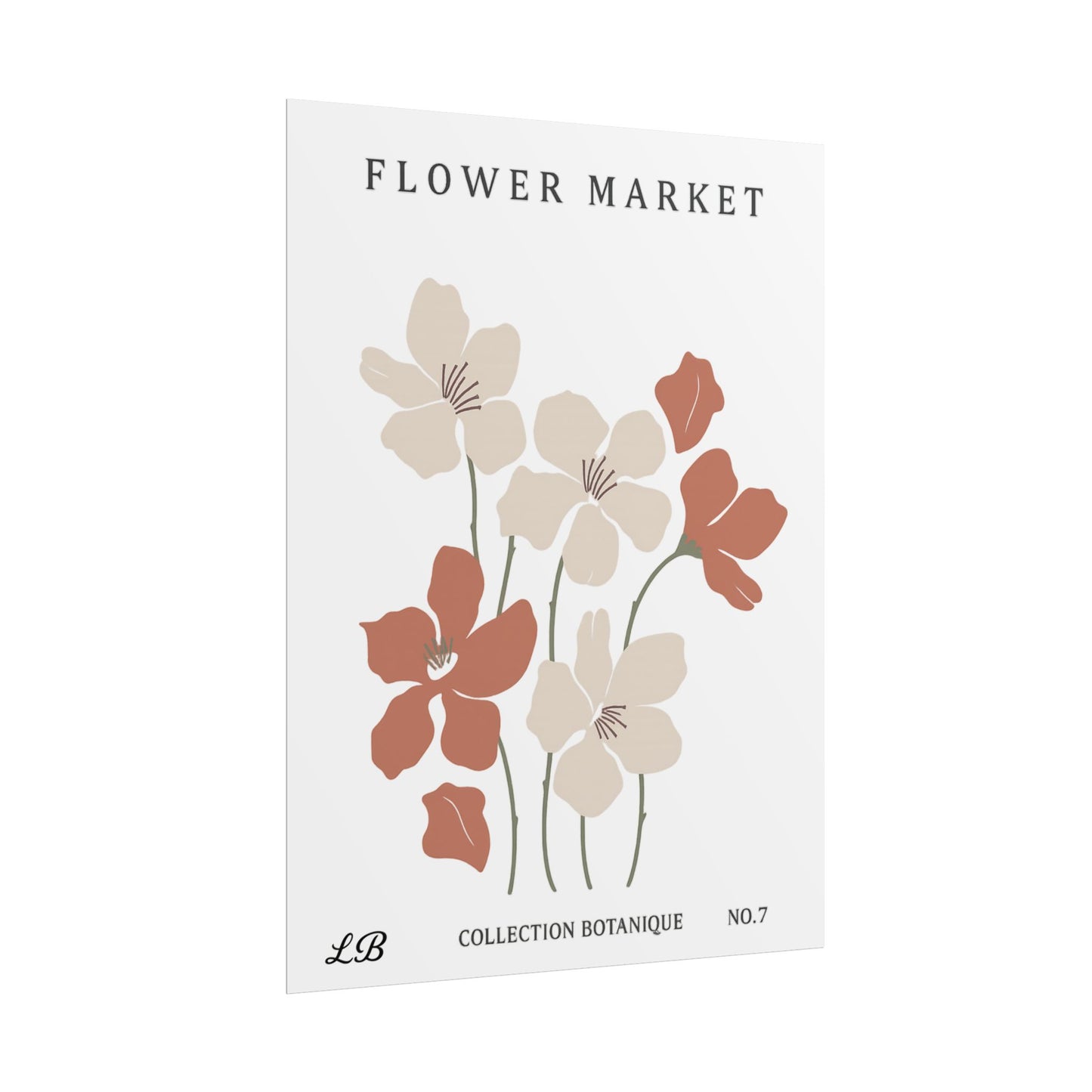 Floral Print Wall Poster - Meadow Market