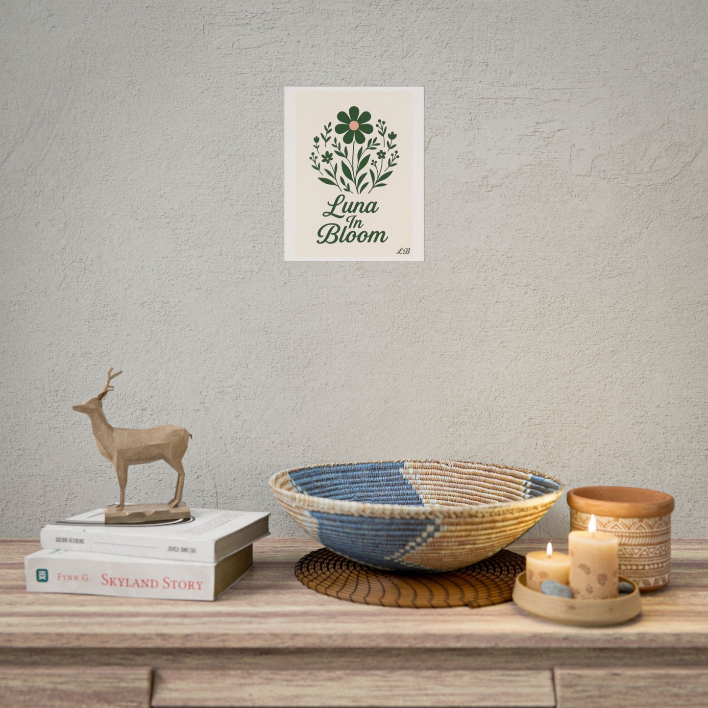 Floral Print Wall Poster - Luna Original - Soul
