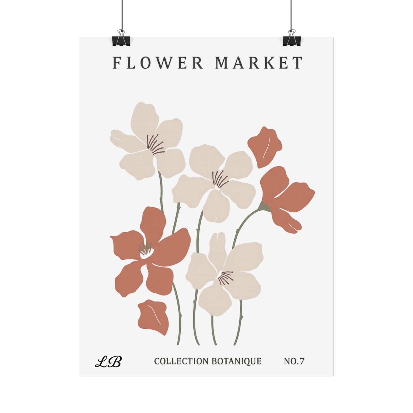 Floral Print Wall Poster - Meadow Market
