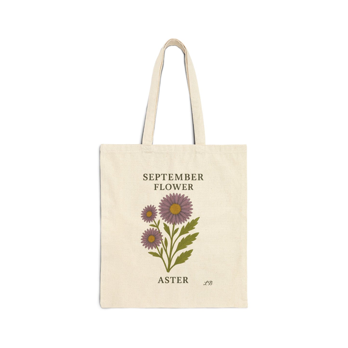 Bloom by Month Tote Bag - September - Aster
