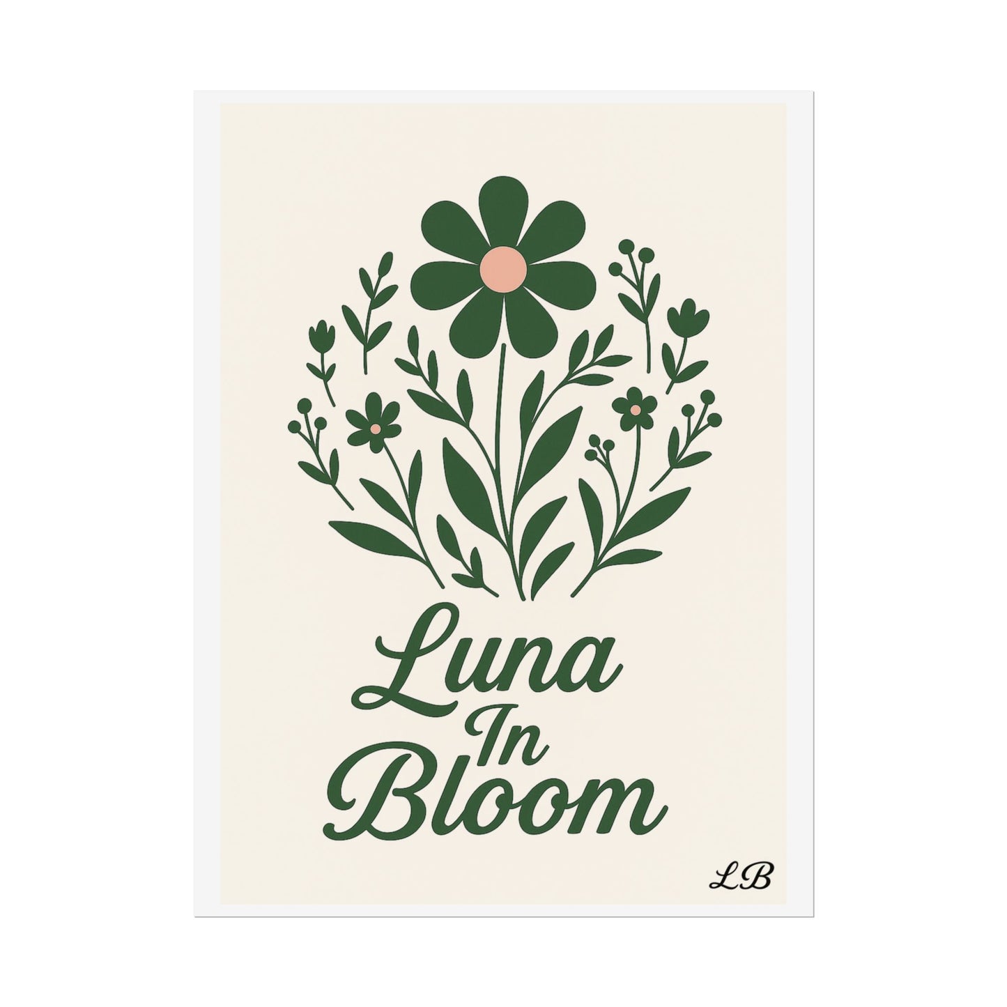 Floral Print Wall Poster - Luna Original - Soul