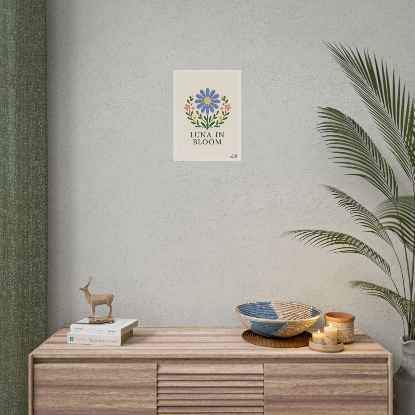 Floral Print Wall Poster - Luna Original - Grace