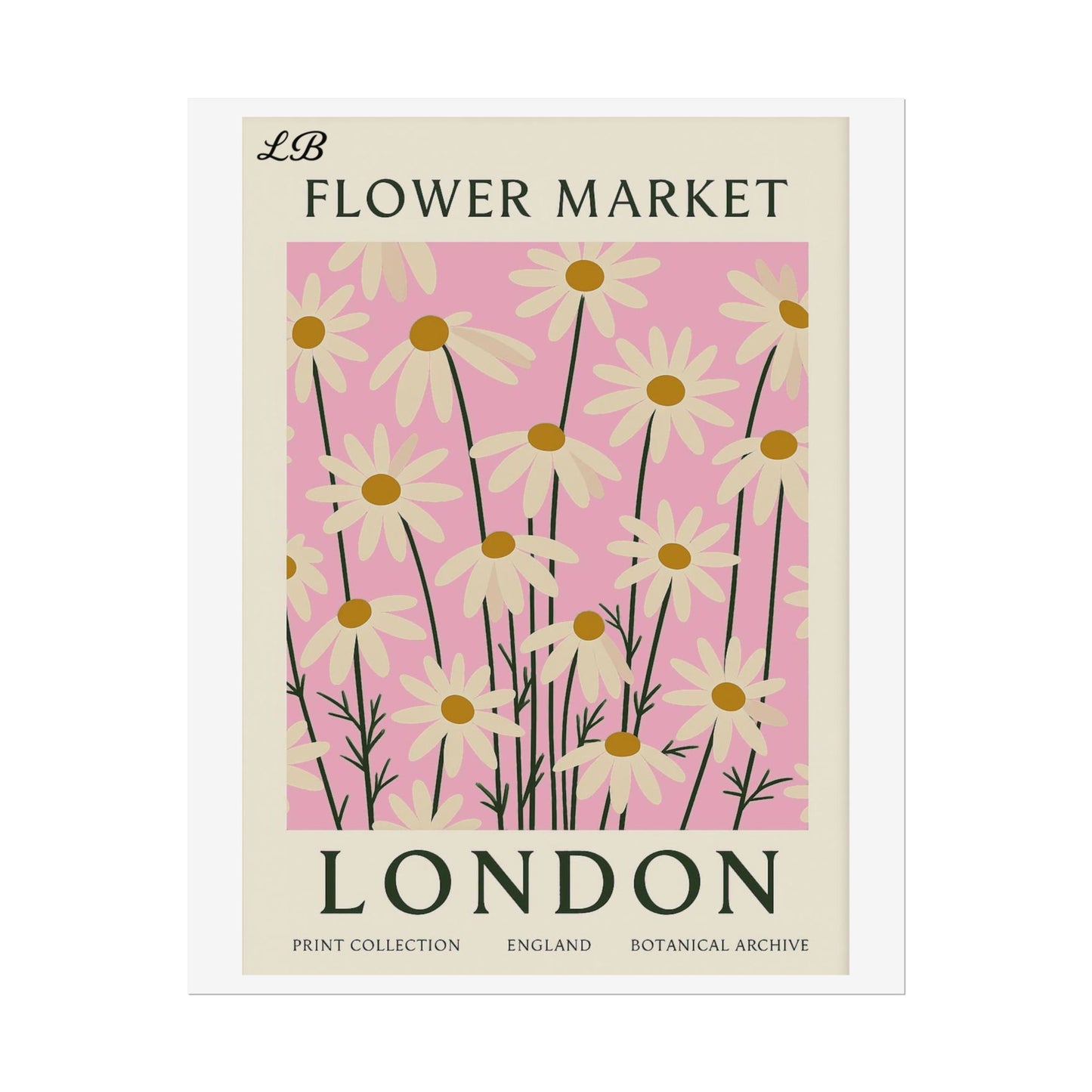 Floral Print Wall Poster - London Bloom