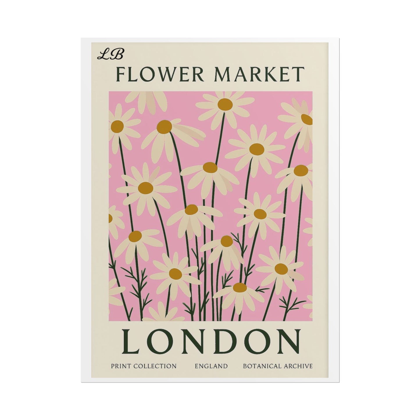 Floral Print Wall Poster - London Bloom