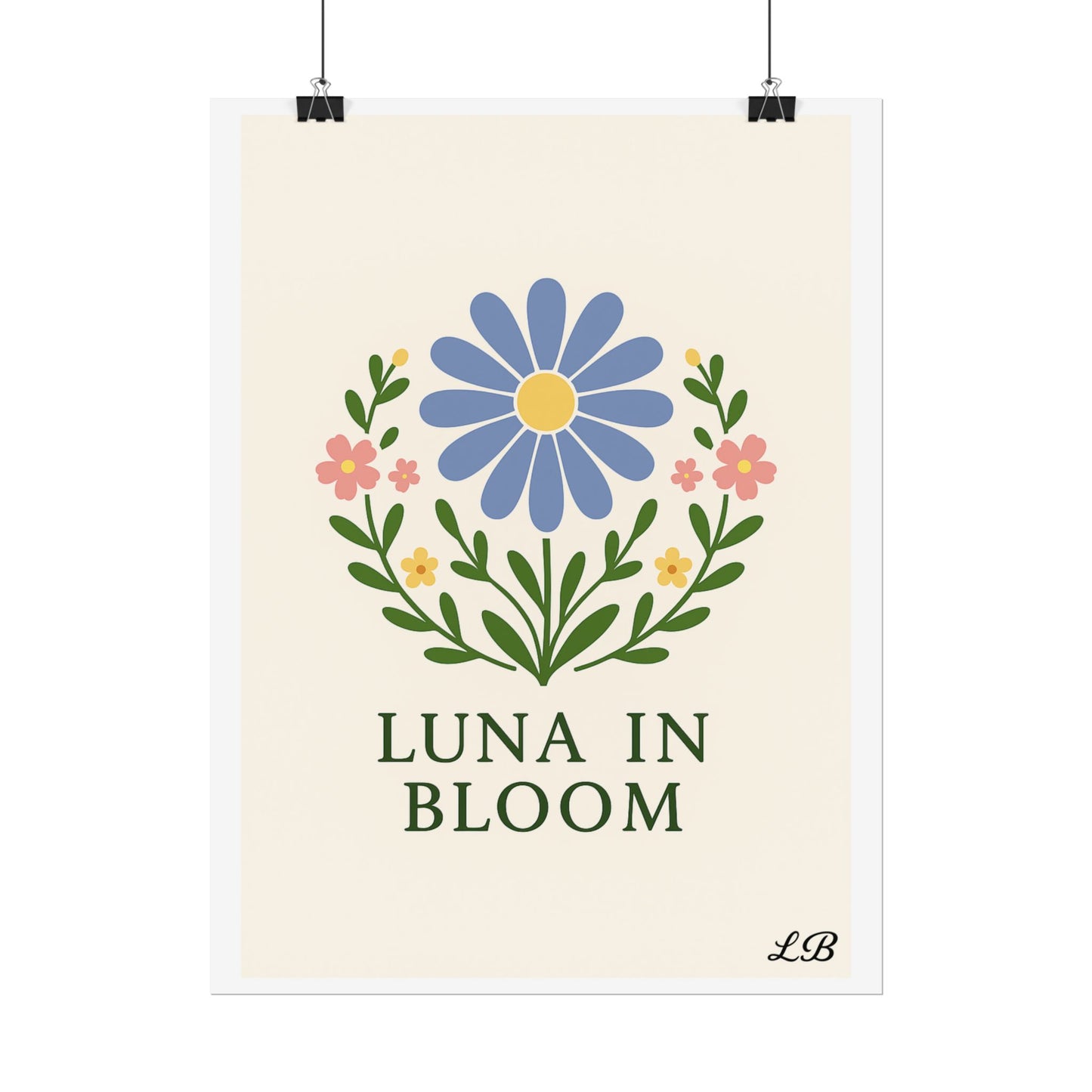 Floral Print Wall Poster - Luna Original - Grace