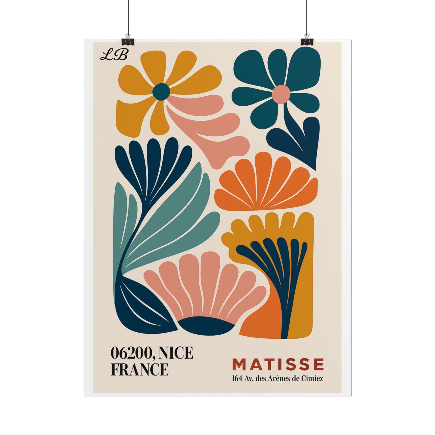 Floral Print Wall Poster - Matisse Bloom
