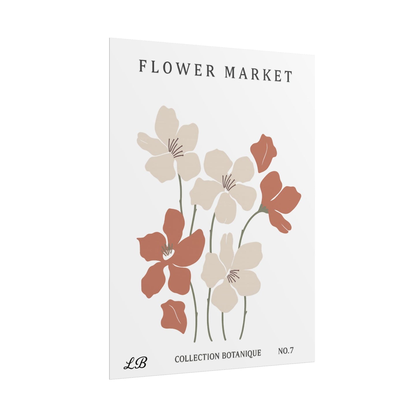Floral Print Wall Poster - Meadow Market