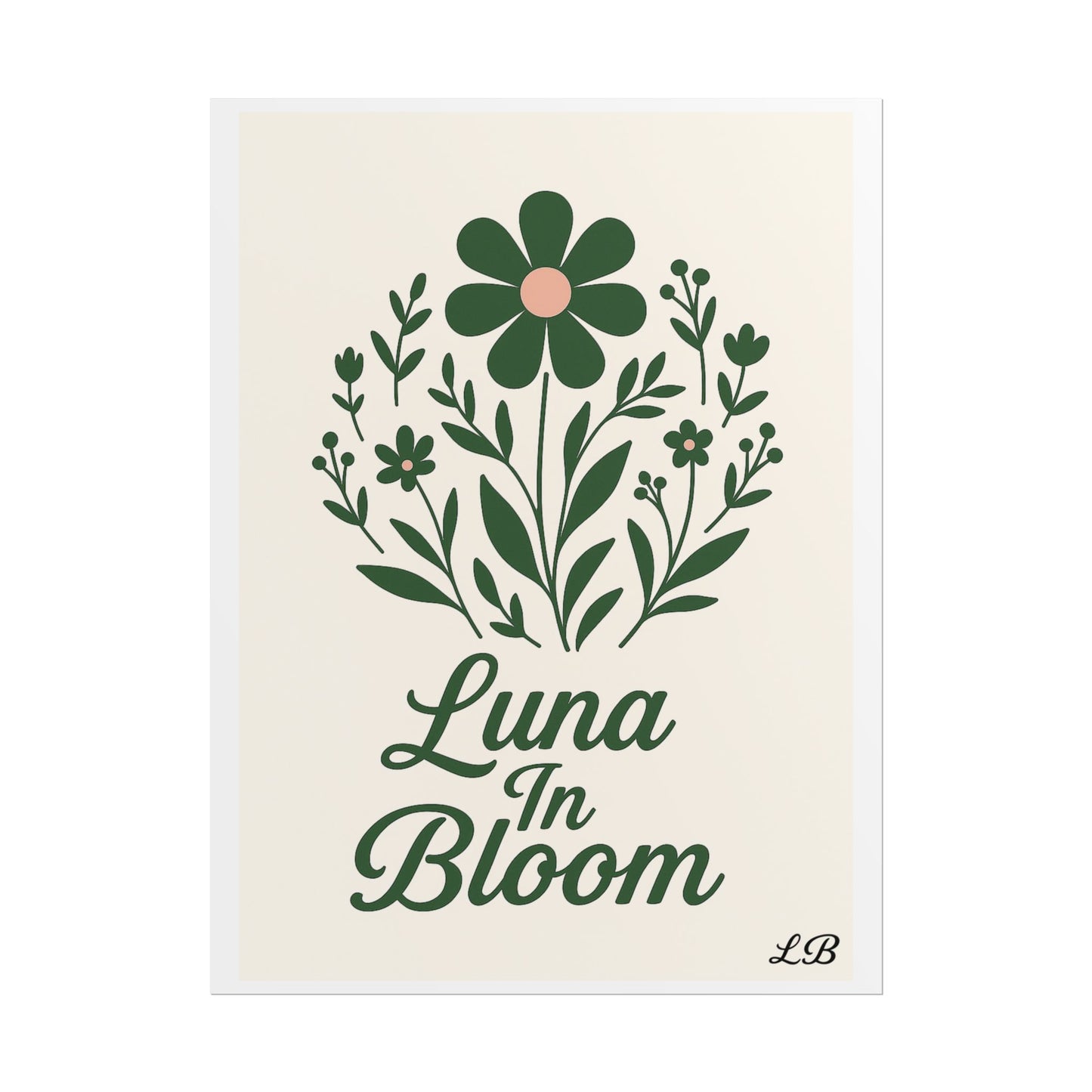 Floral Print Wall Poster - Luna Original - Soul