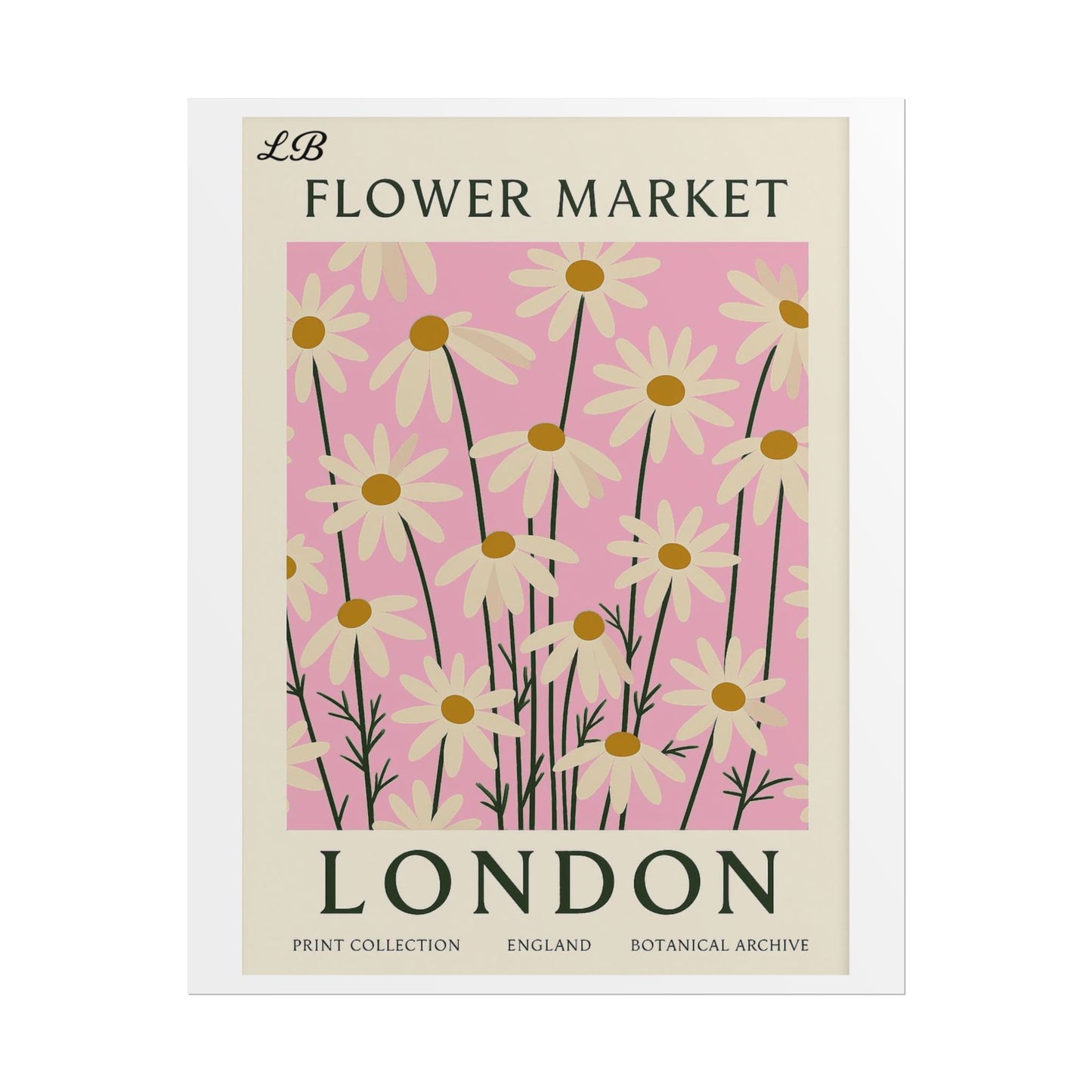 Floral Print Wall Poster - London Bloom