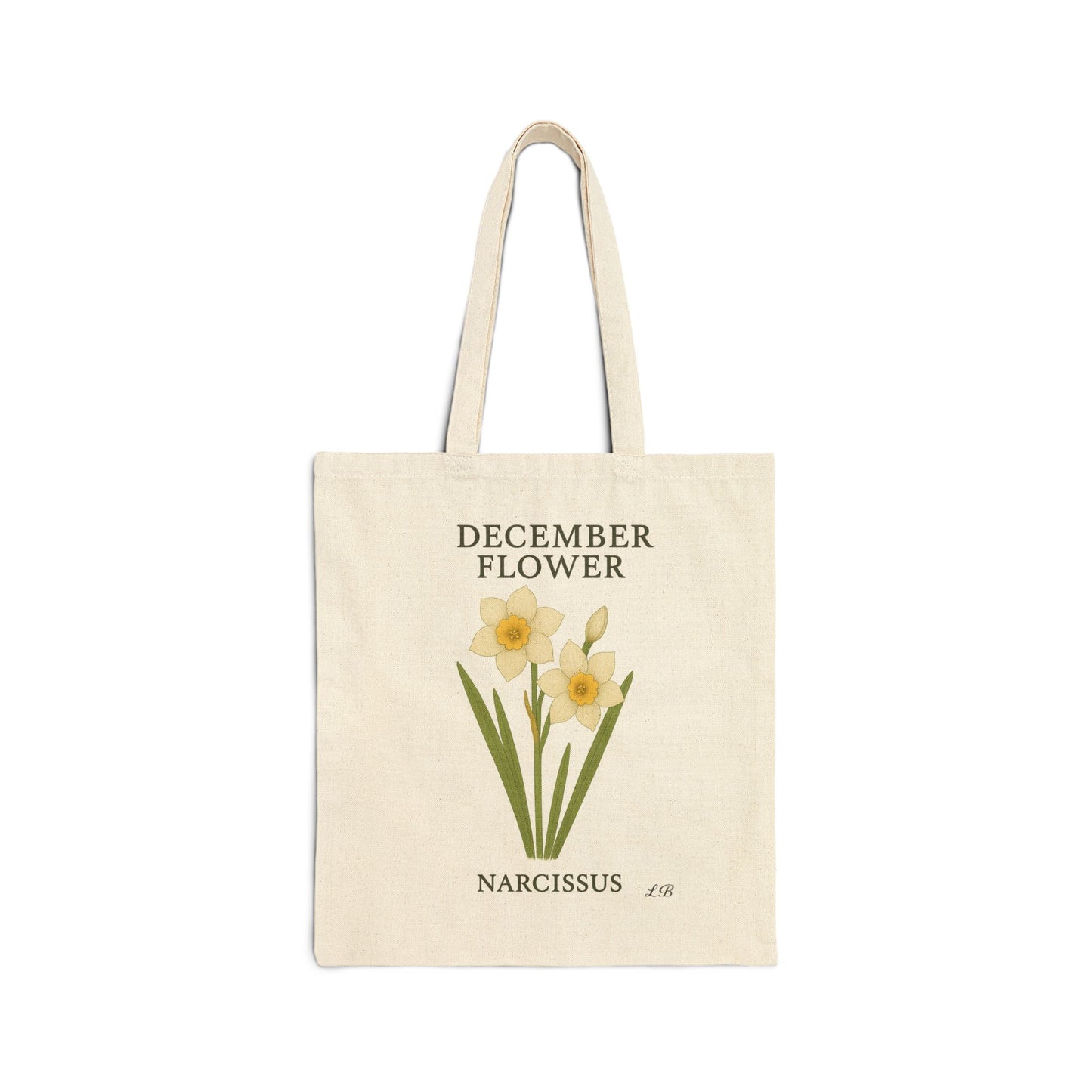 Bloom by Month Tote Bag - December - Narcissus