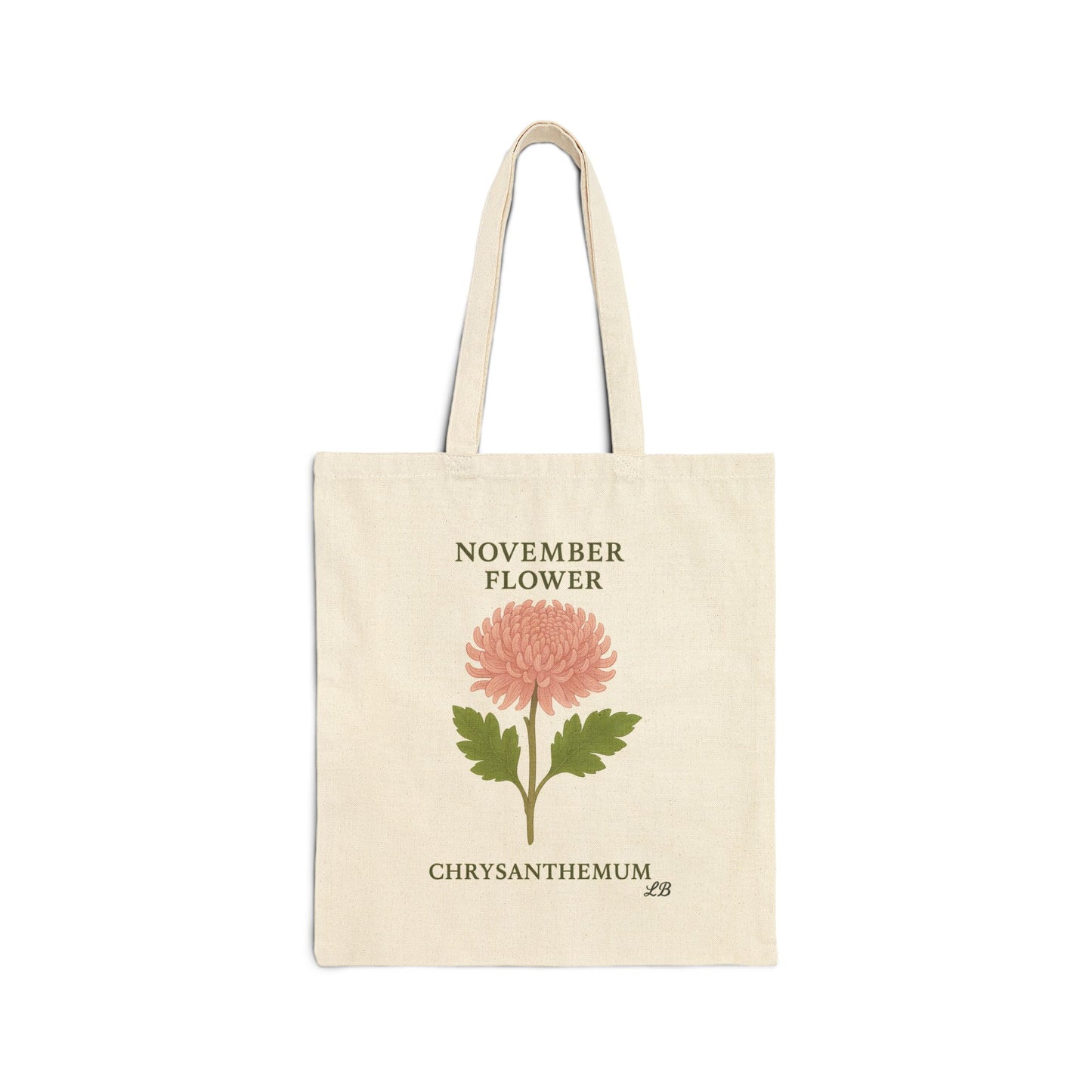 Bloom by Month Tote Bag - November - Chrysanthemum