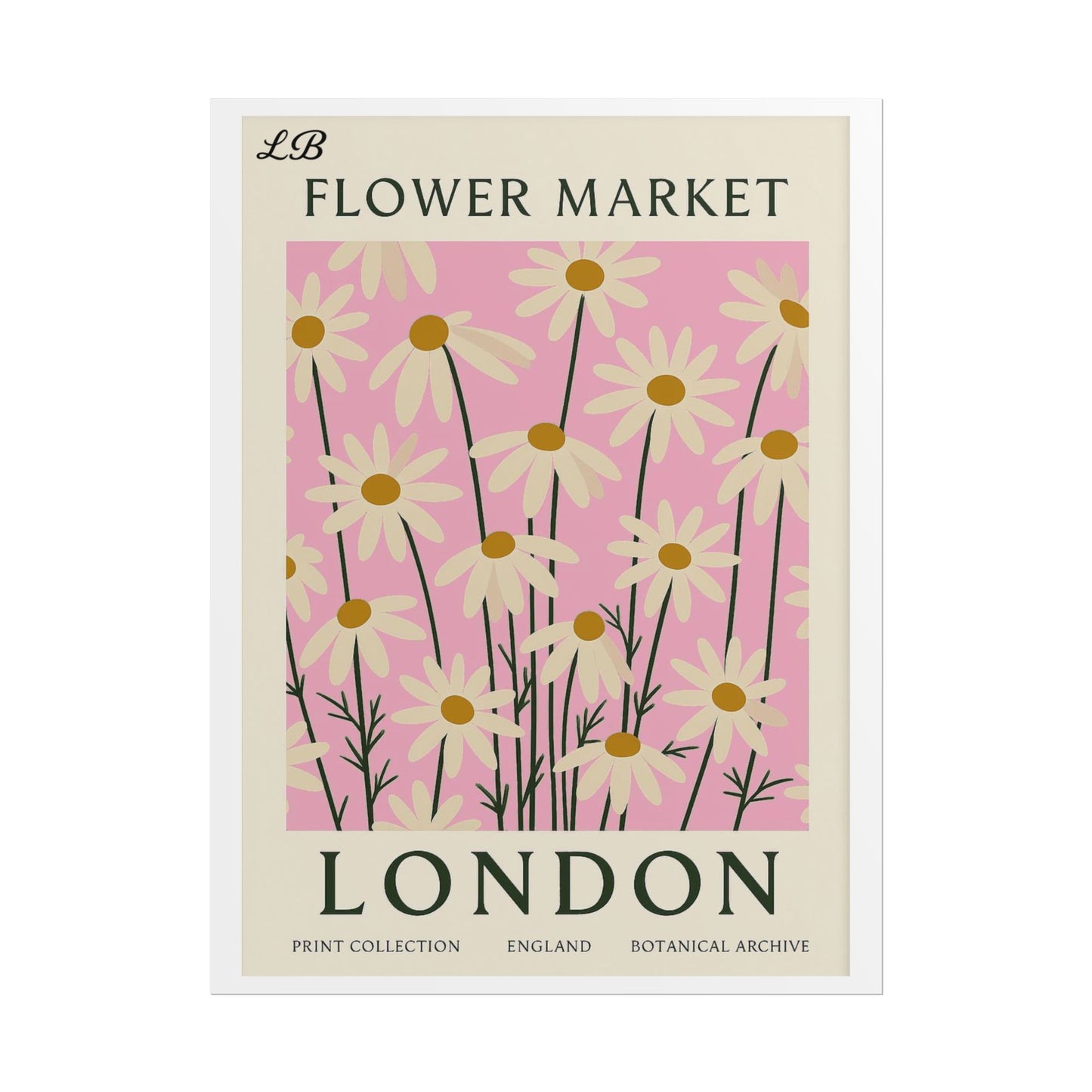 Floral Print Wall Poster - London Bloom