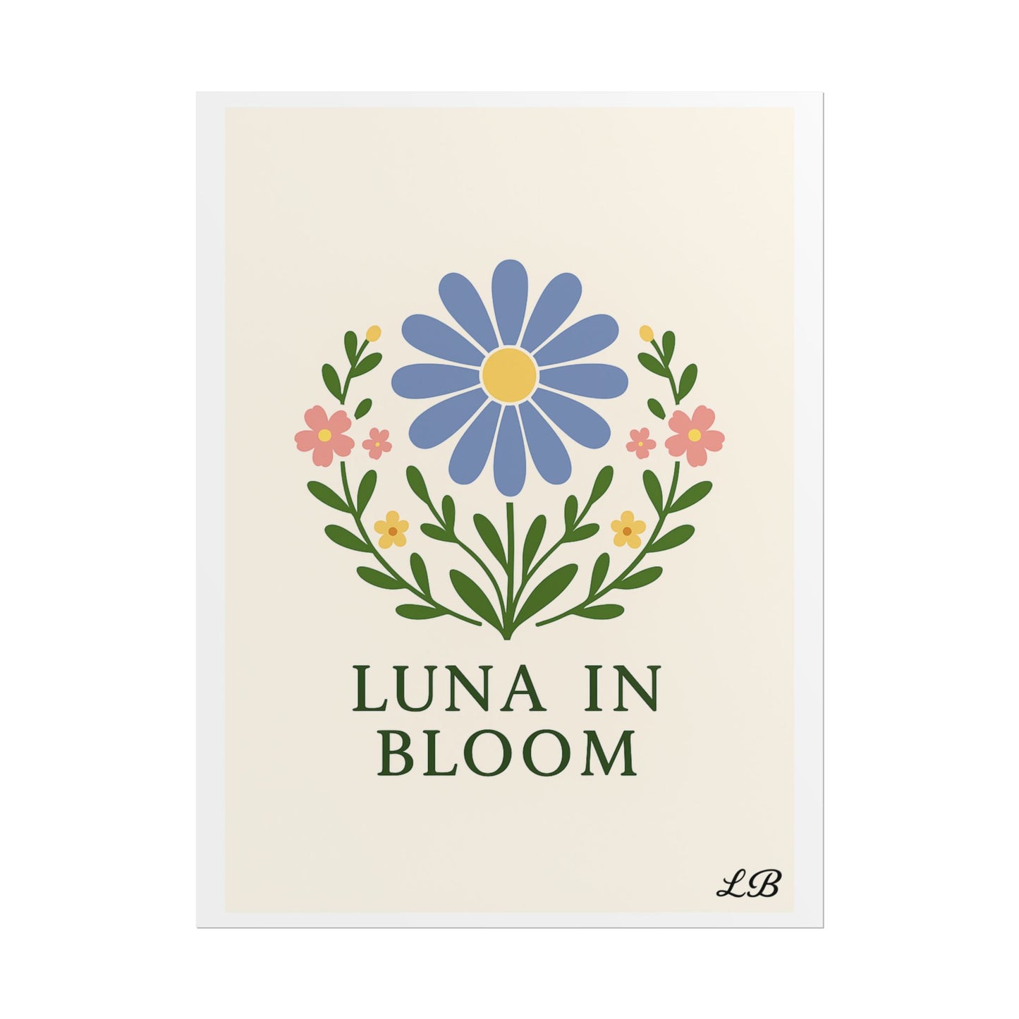Floral Print Wall Poster - Luna Original - Grace
