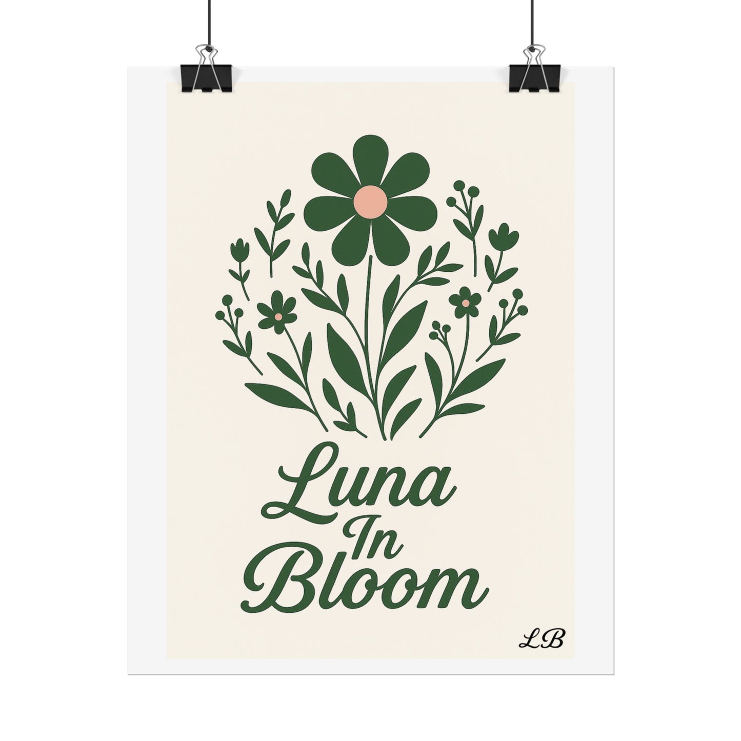 Floral Print Wall Poster - Luna Original - Soul