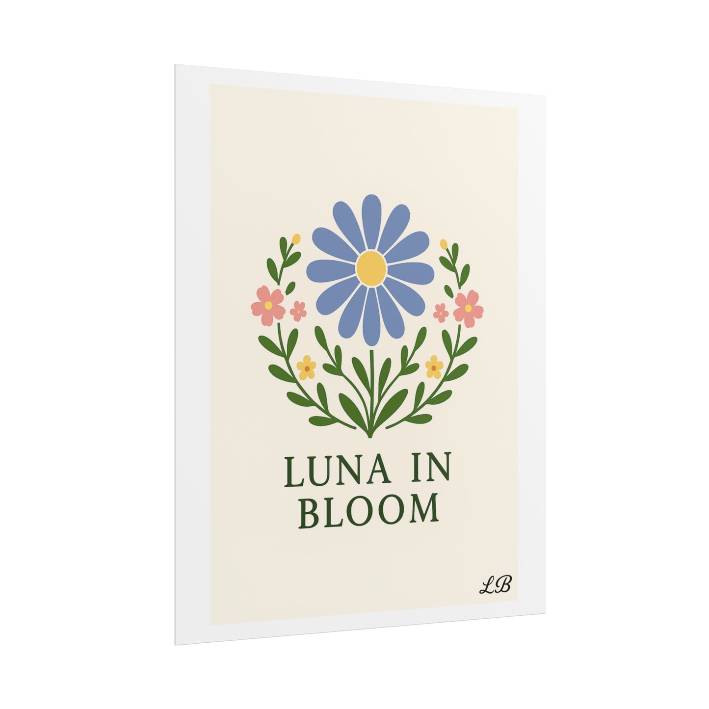 Floral Print Wall Poster - Luna Original - Grace