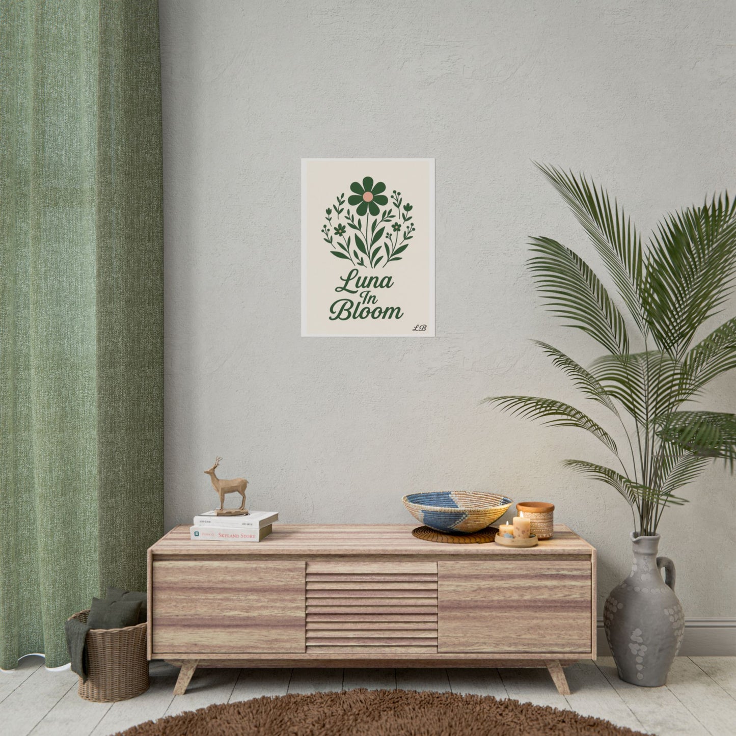 Floral Print Wall Poster - Luna Original - Soul