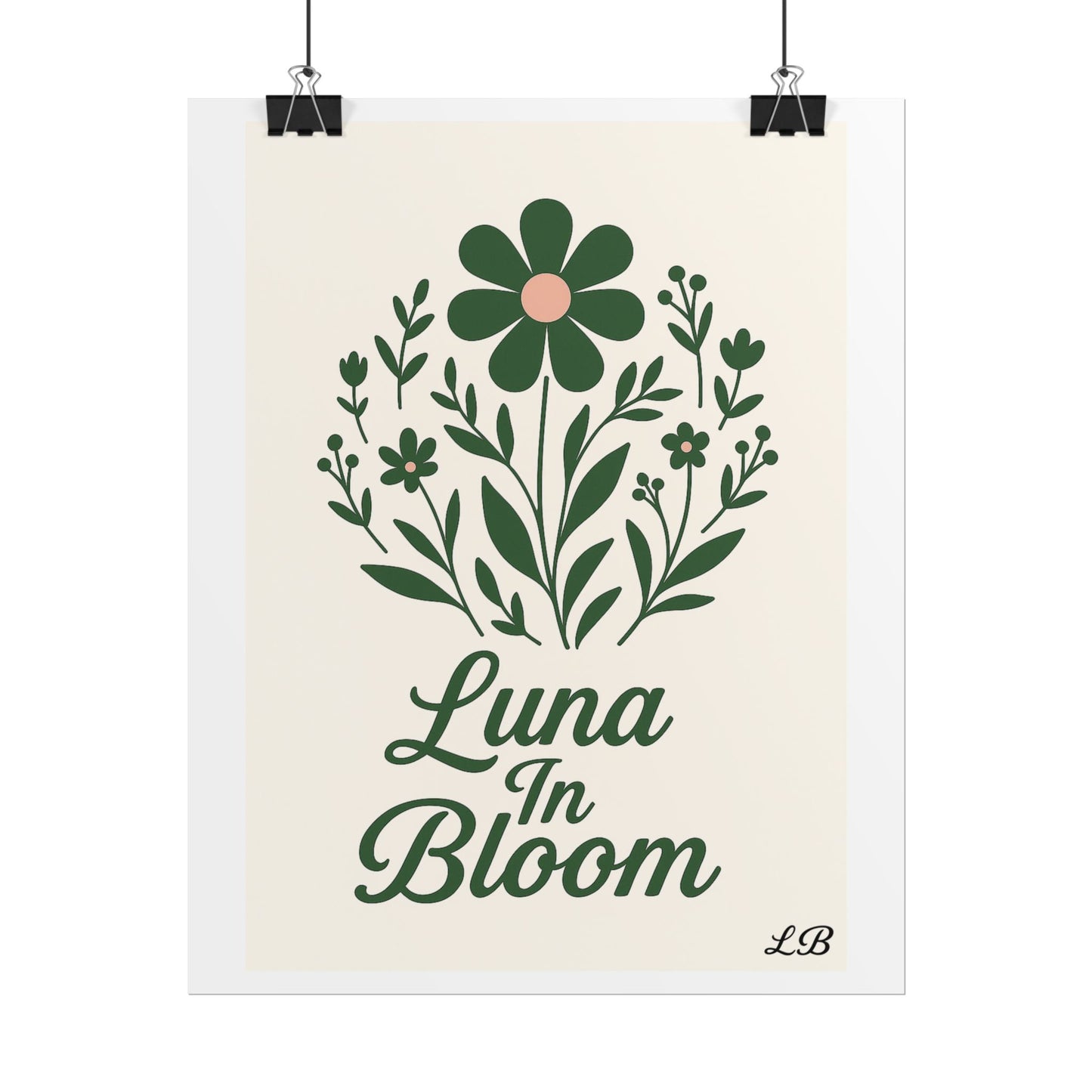 Floral Print Wall Poster - Luna Original - Soul