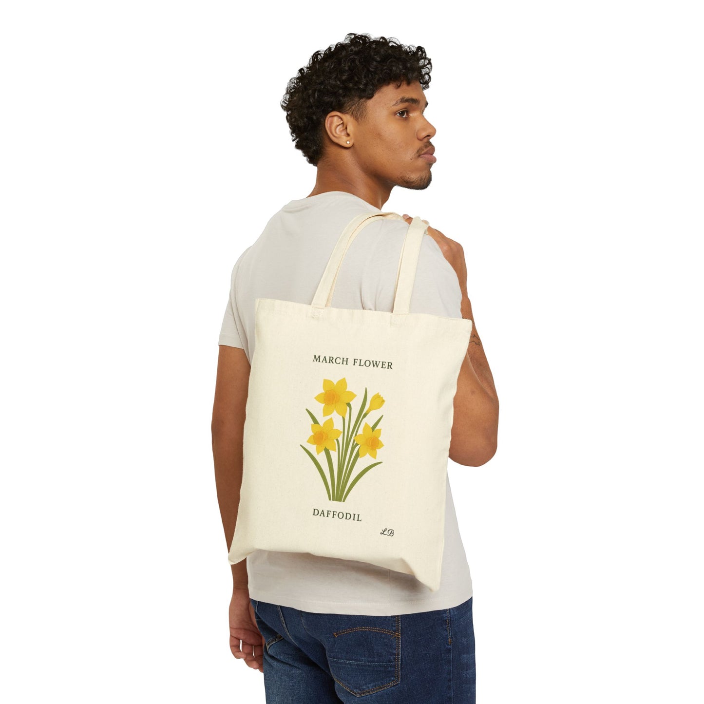 Bloom by Month Tote Bag - March - Daffodil
