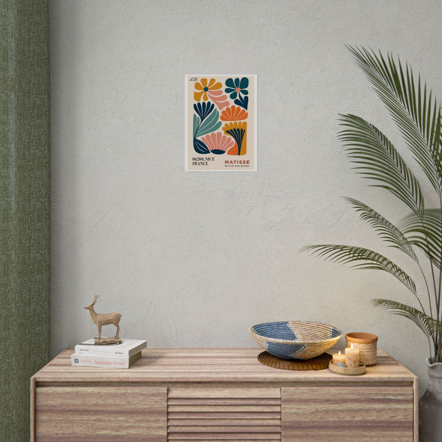 Floral Print Wall Poster - Matisse Bloom