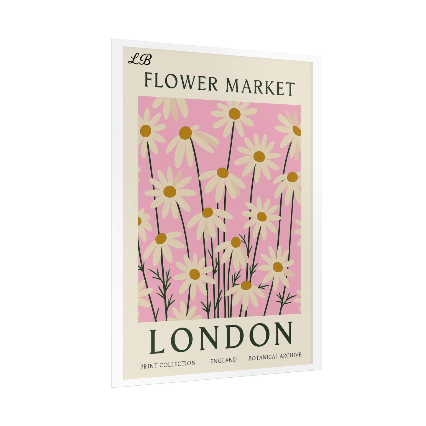 Floral Print Wall Poster - London Bloom