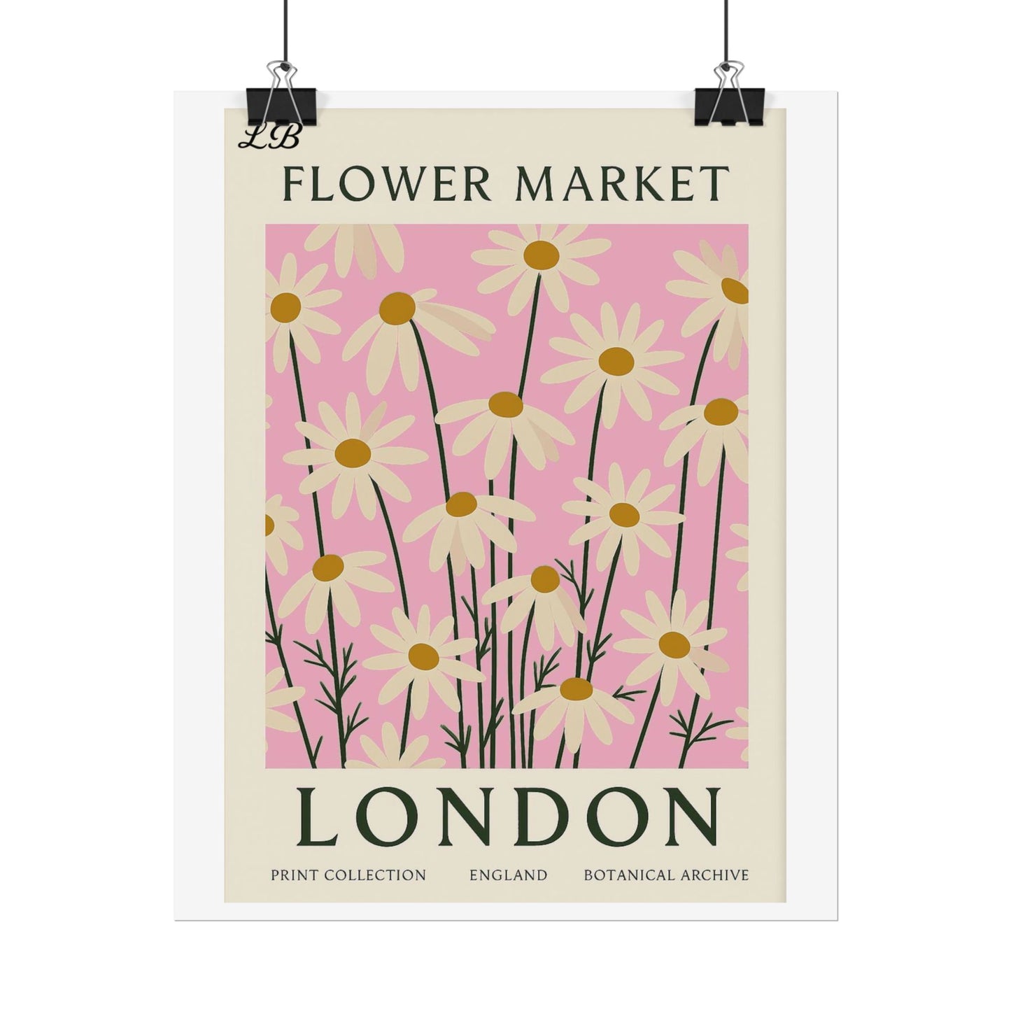 Floral Print Wall Poster - London Bloom