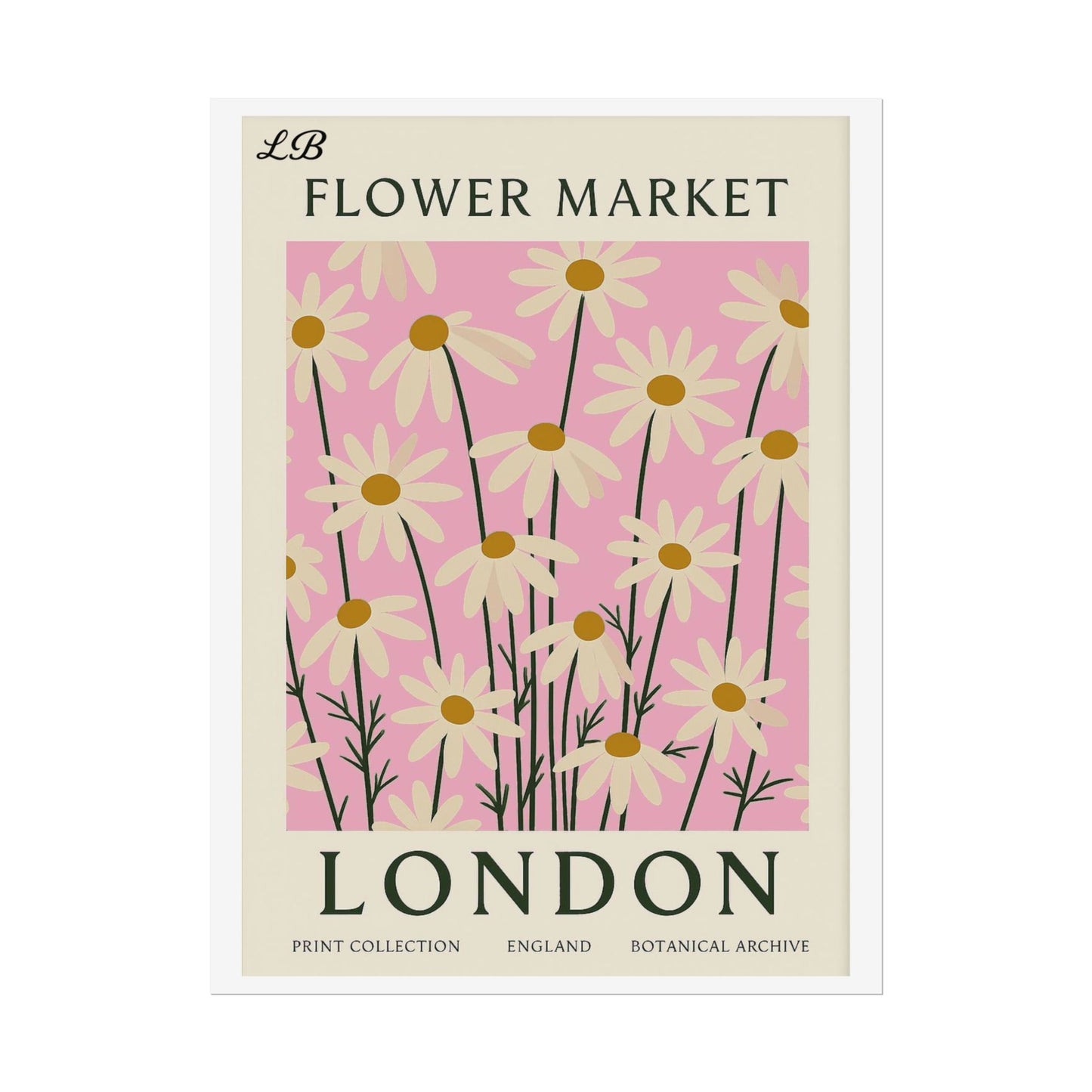 Floral Print Wall Poster - London Bloom