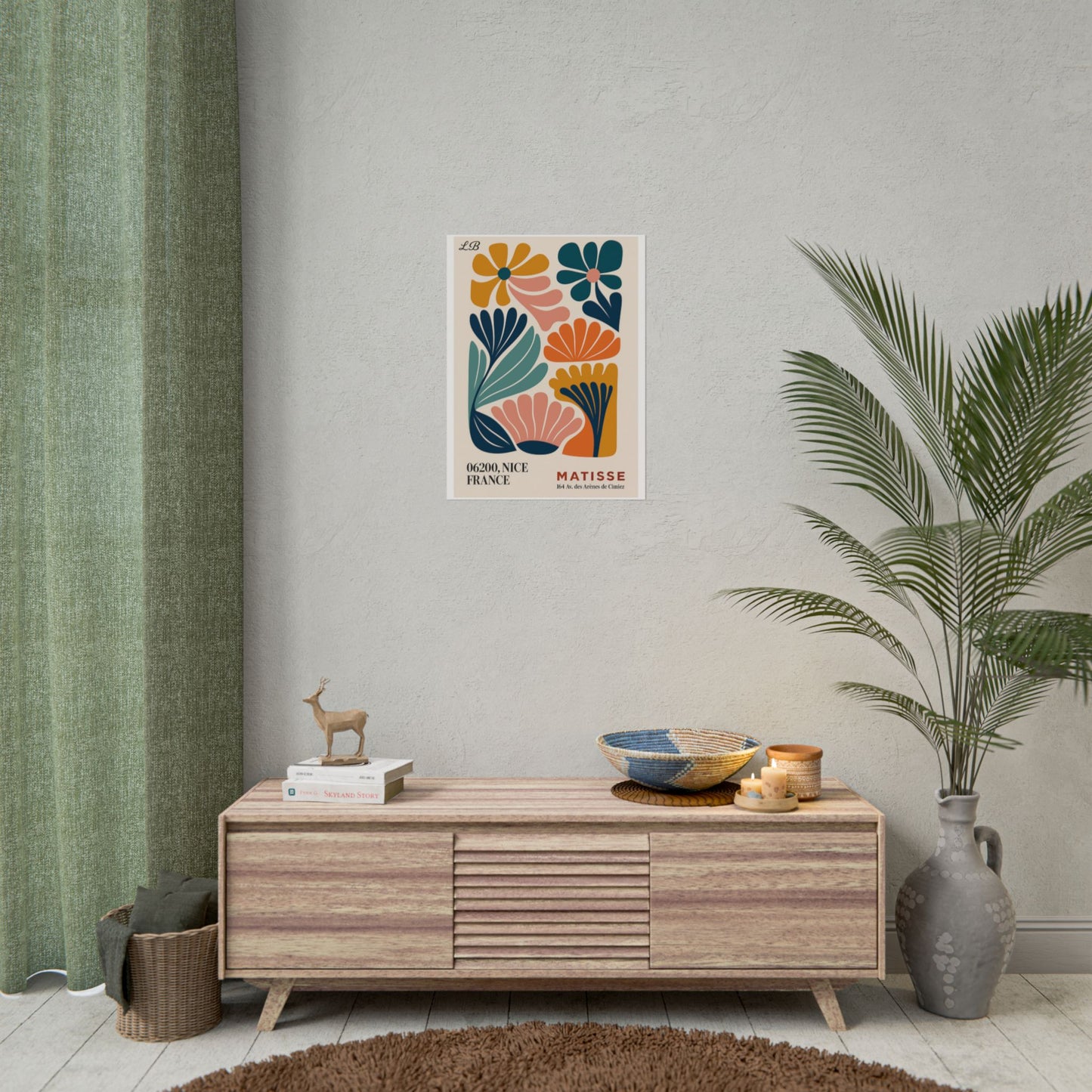 Floral Print Wall Poster - Matisse Bloom