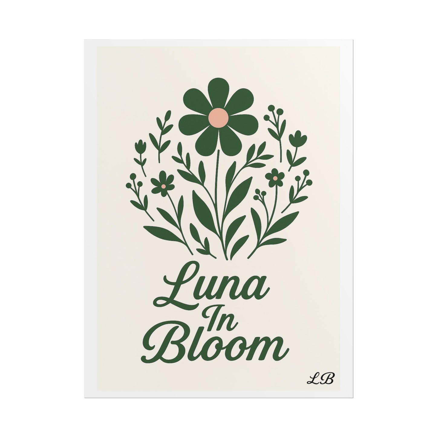 Floral Print Wall Poster - Luna Original - Soul
