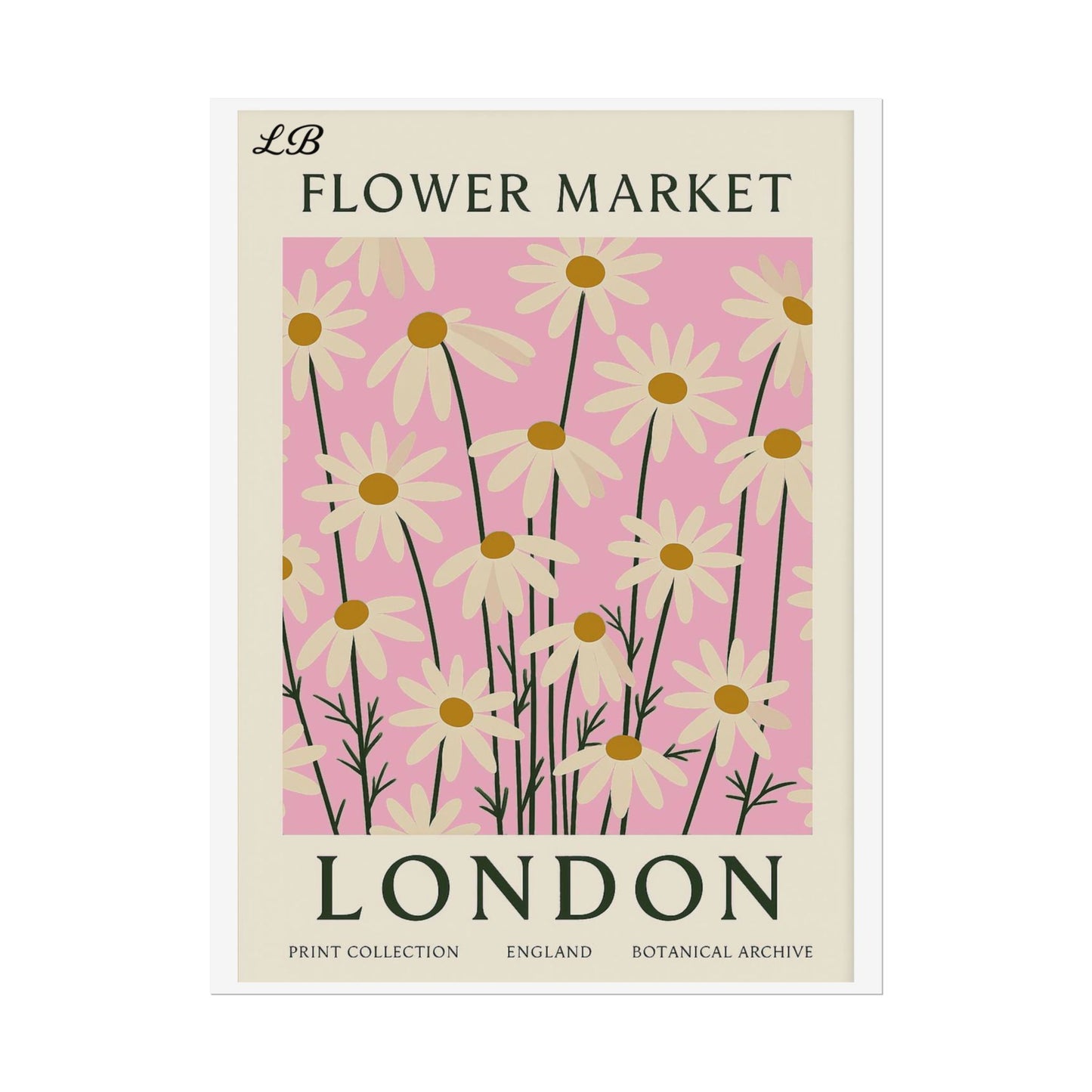 Floral Print Wall Poster - London Bloom