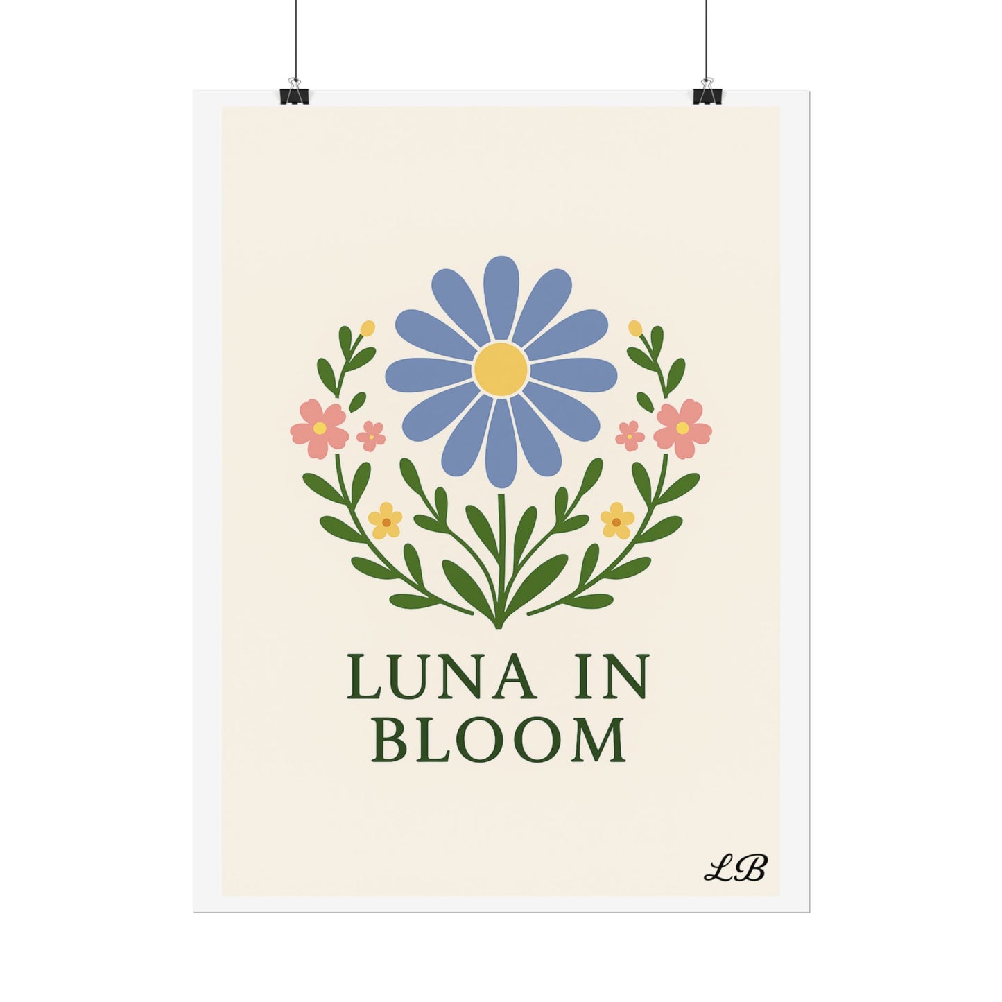 Floral Print Wall Poster - Luna Original - Grace