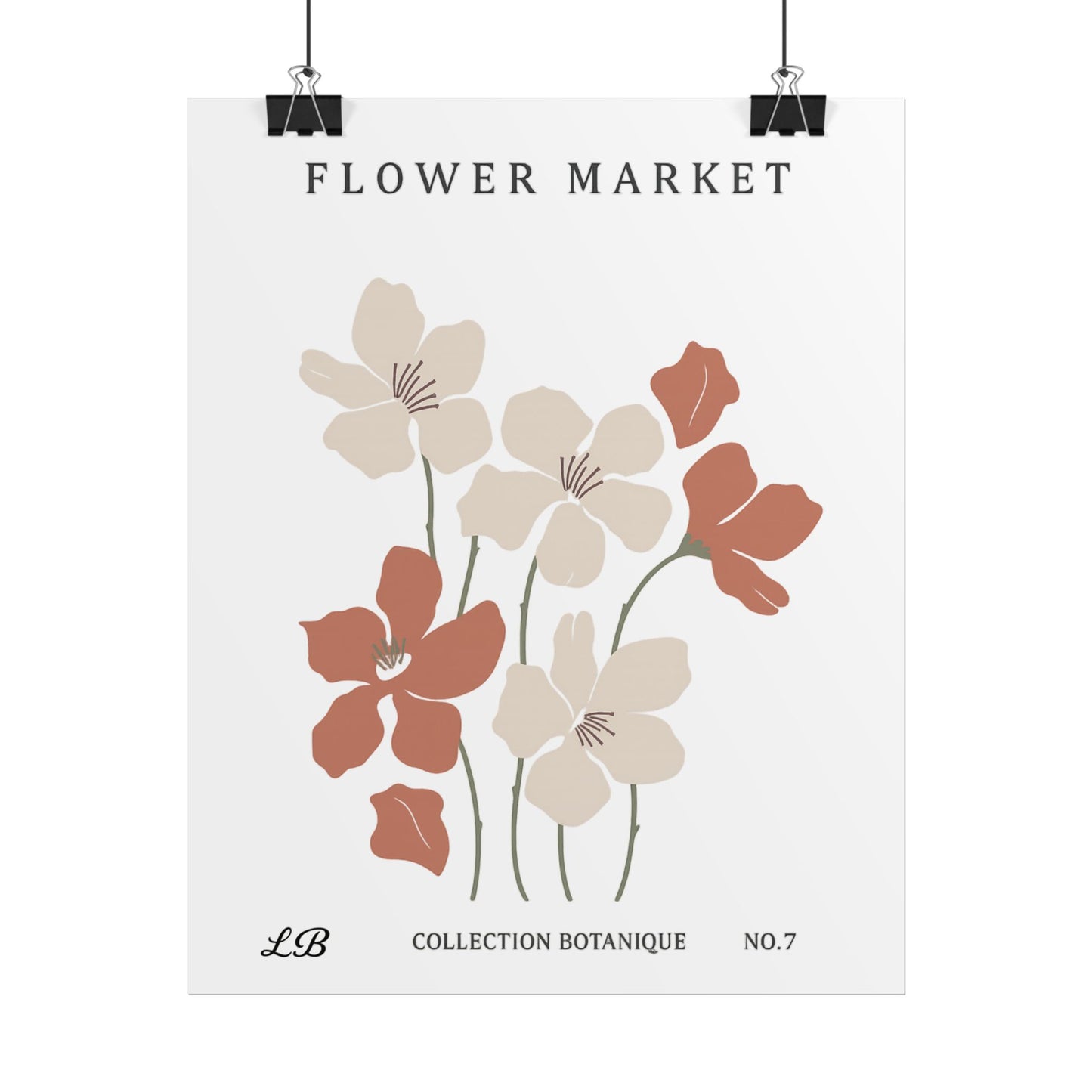 Floral Print Wall Poster - Meadow Market