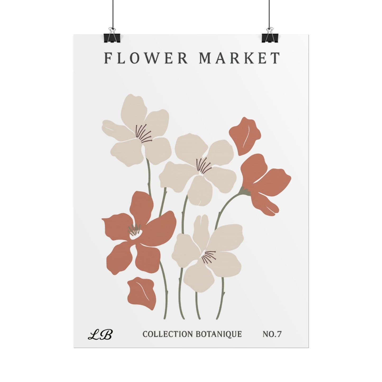 Floral Print Wall Poster - Meadow Market