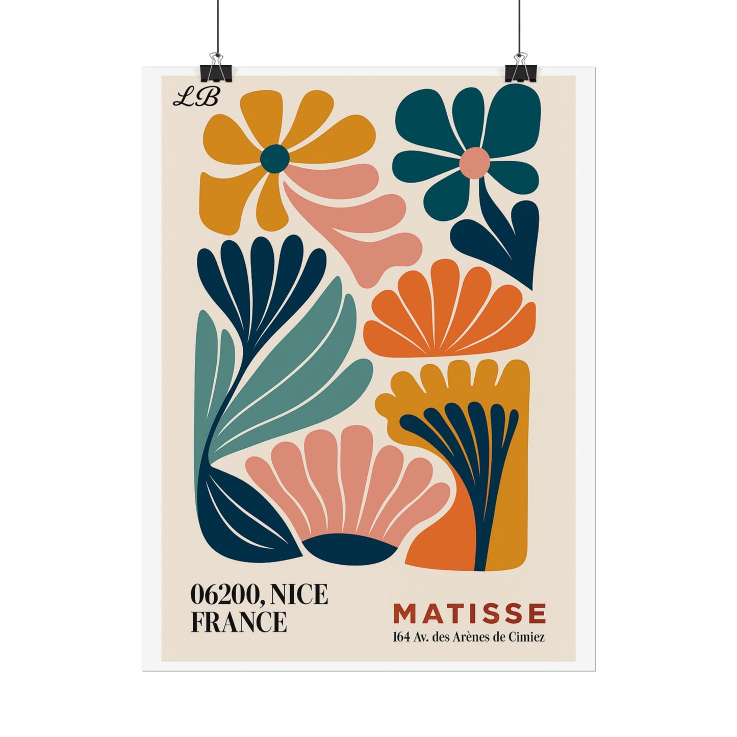 Floral Print Wall Poster - Matisse Bloom
