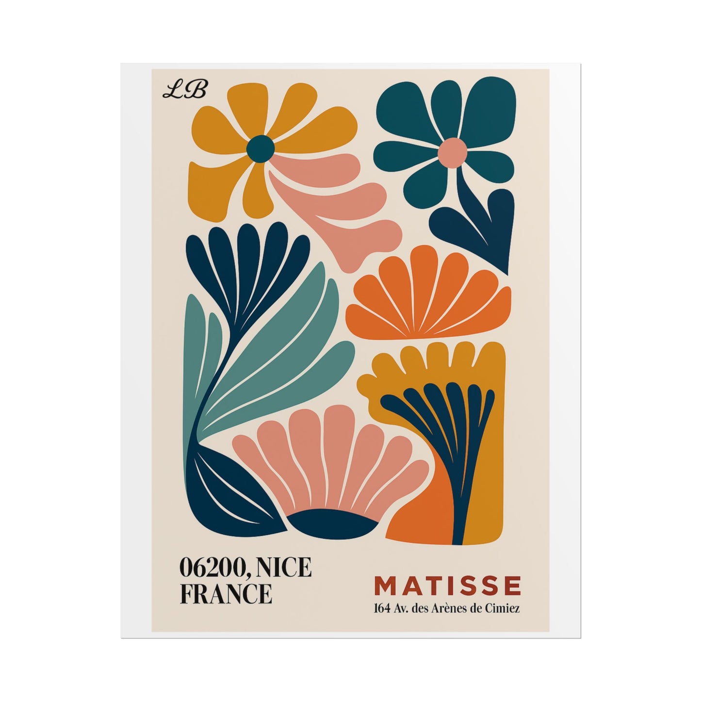 Floral Print Wall Poster - Matisse Bloom