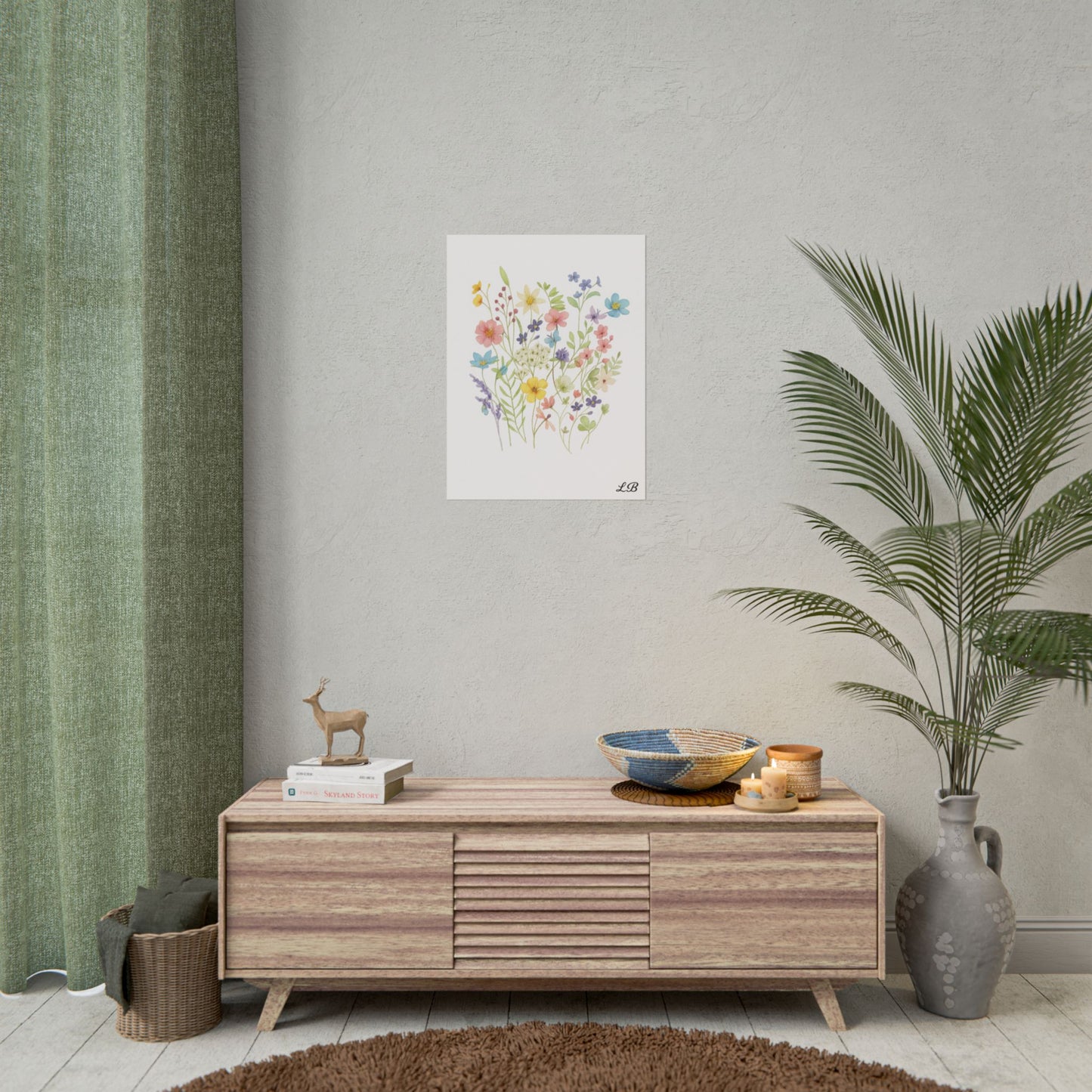Floral Print Wall Poster - Watercolor Wilds