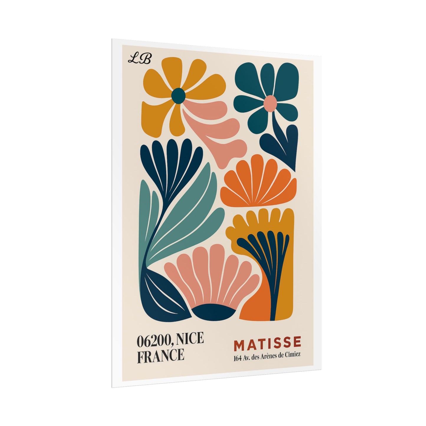 Floral Print Wall Poster - Matisse Bloom