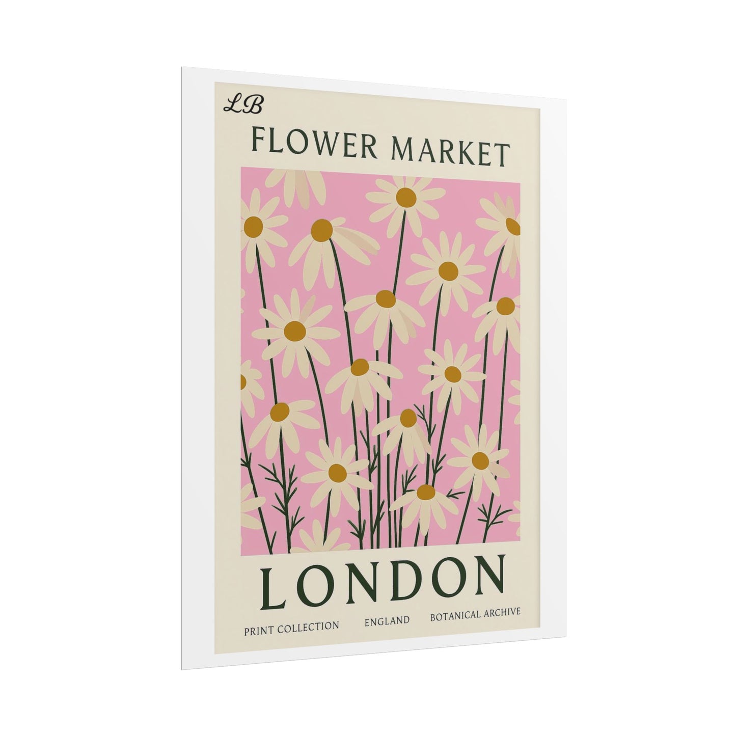 Floral Print Wall Poster - London Bloom