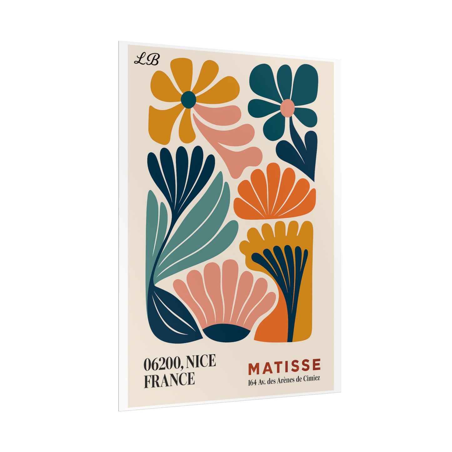 Floral Print Wall Poster - Matisse Bloom