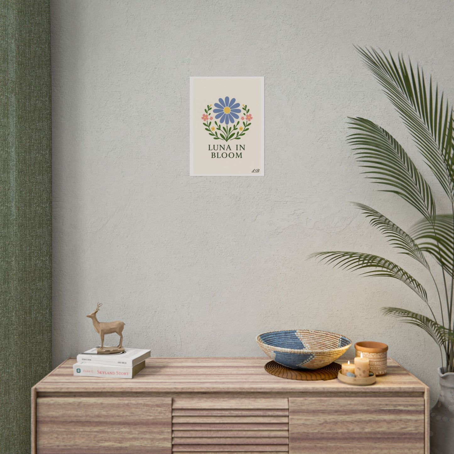 Floral Print Wall Poster - Luna Original - Grace