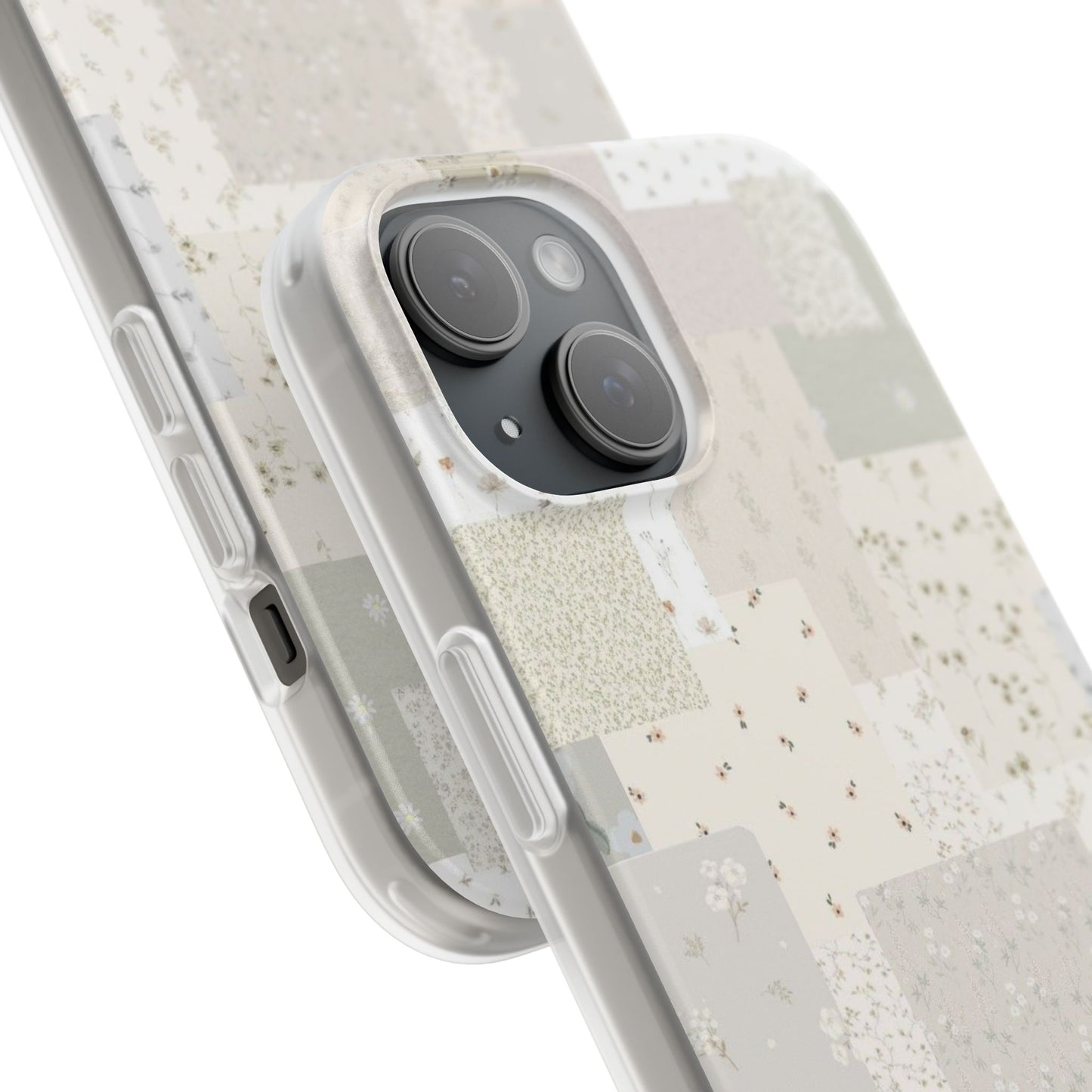 Bloom Quilt Phone Case - White