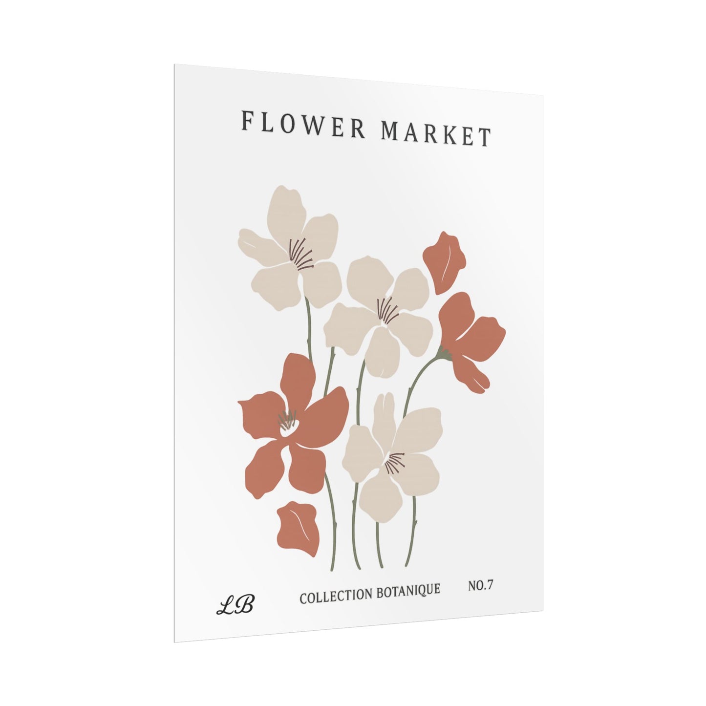 Floral Print Wall Poster - Meadow Market